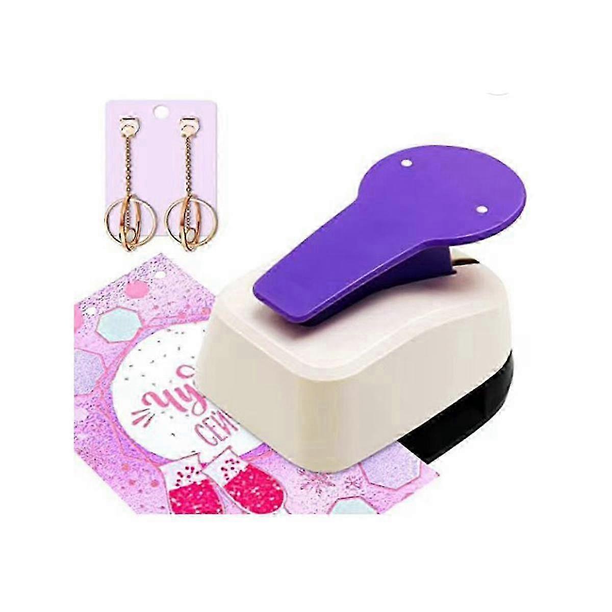 Earring Card Punch Tool for Double Post Craft Lever Punch Handmade Paper Punch