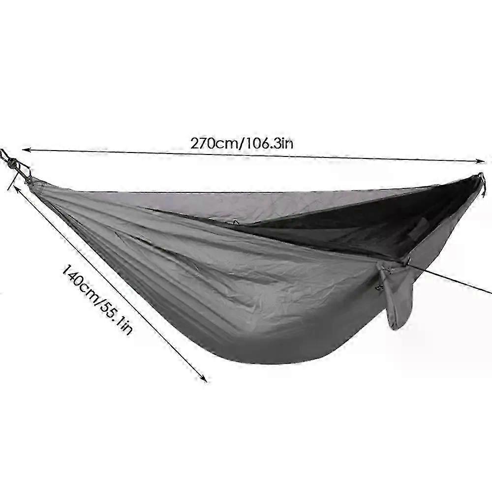 Foldable Camping Hammock With Netting For Outdoor Activities Strong Load Capacity
