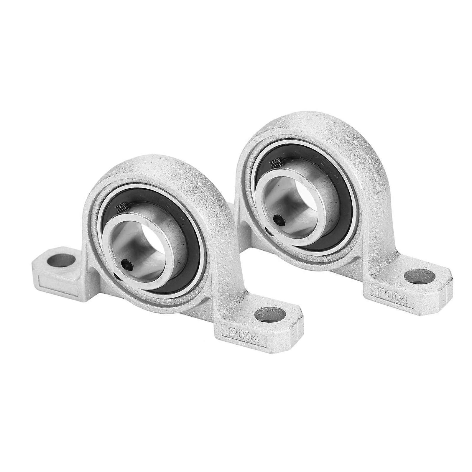 Ball Bearing Block Pillow Block Bearing, Flange Hole, Self-Adjust Centre Mounted Support, Pack Of 2