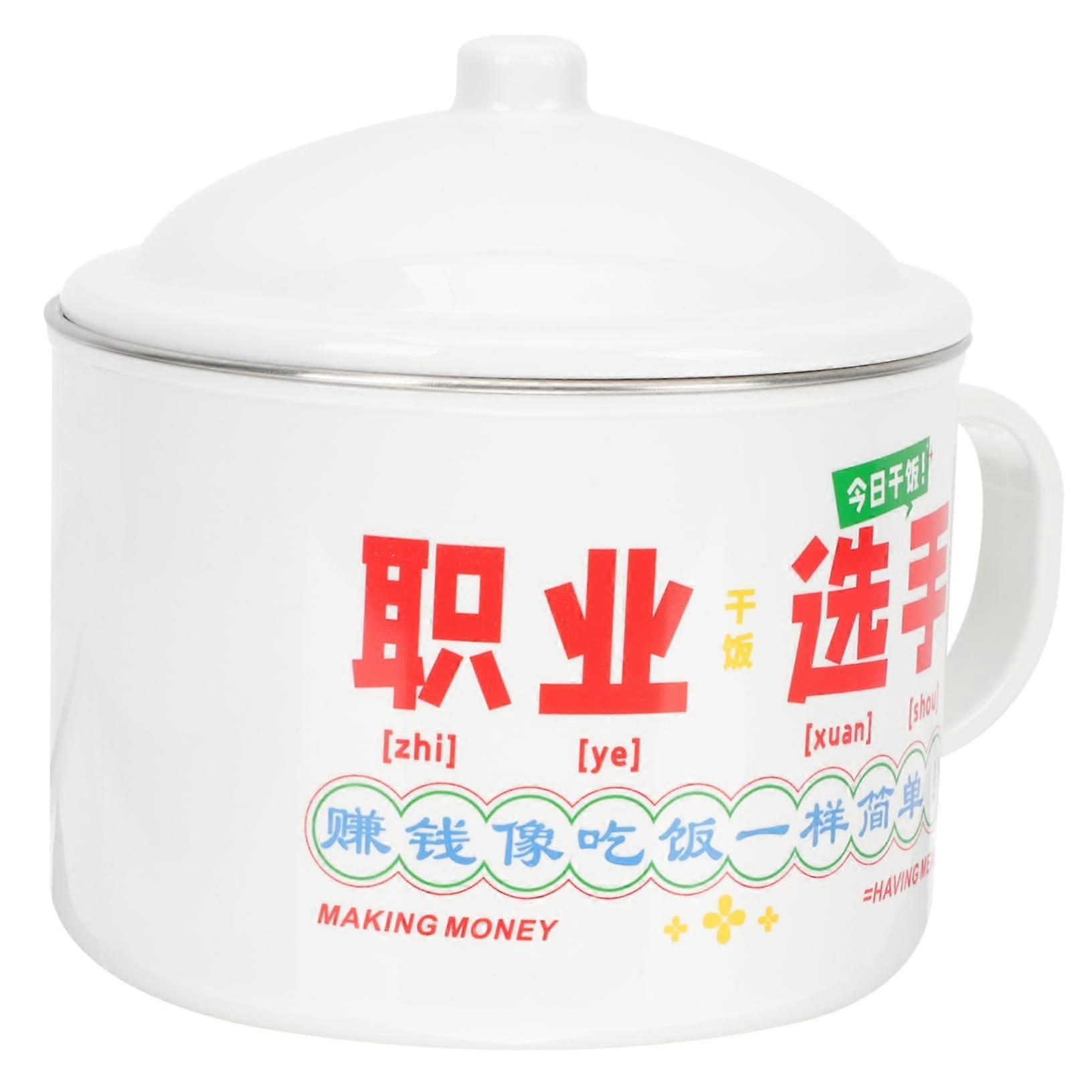Stainless Steel Bowl Set for Students, 15x15x13.5CM Snack and Dessert Bowls, Practical Noodle and Soup Bowls