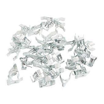 A8247 50Pcs 6# Carbon Steel Car Interior Trim Clips Moulding Fastener, with Plastic Box