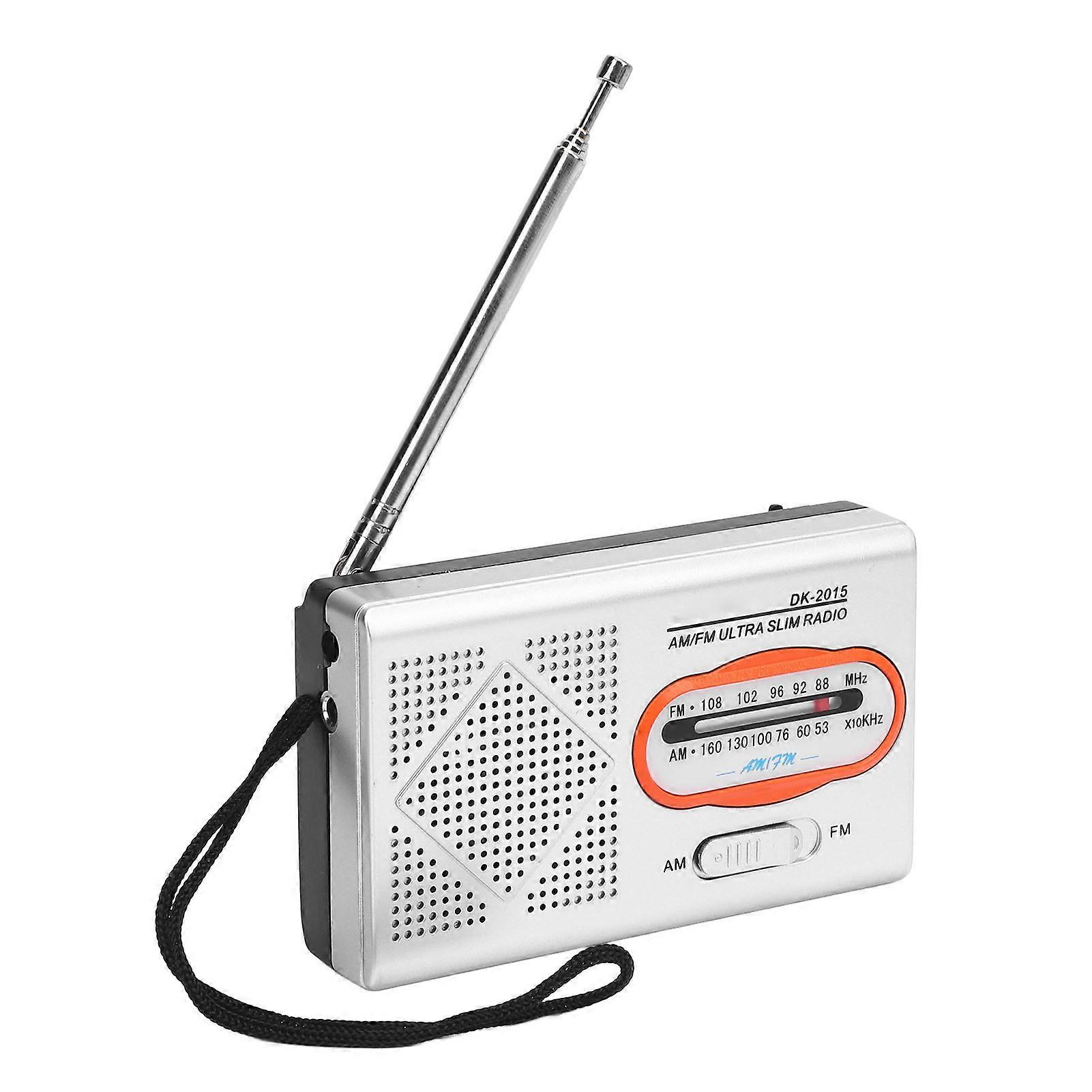 Pocket AM FM Radio with Enhanced Reception, Long Battery Life, and Built-in Speaker