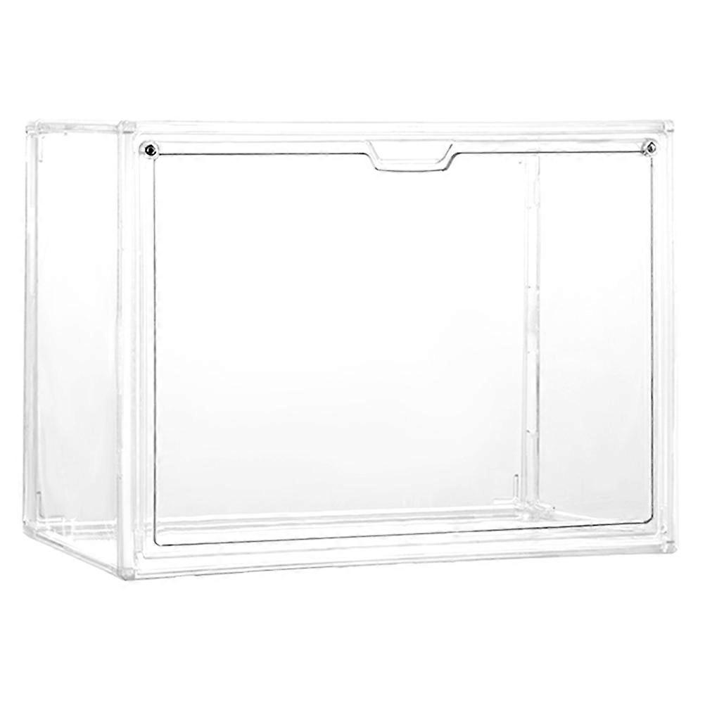 Action Figure Storage Box Clear Dustproof Box Plastic Storage Box Magnetic Closure Rectangular Figures 1Set
