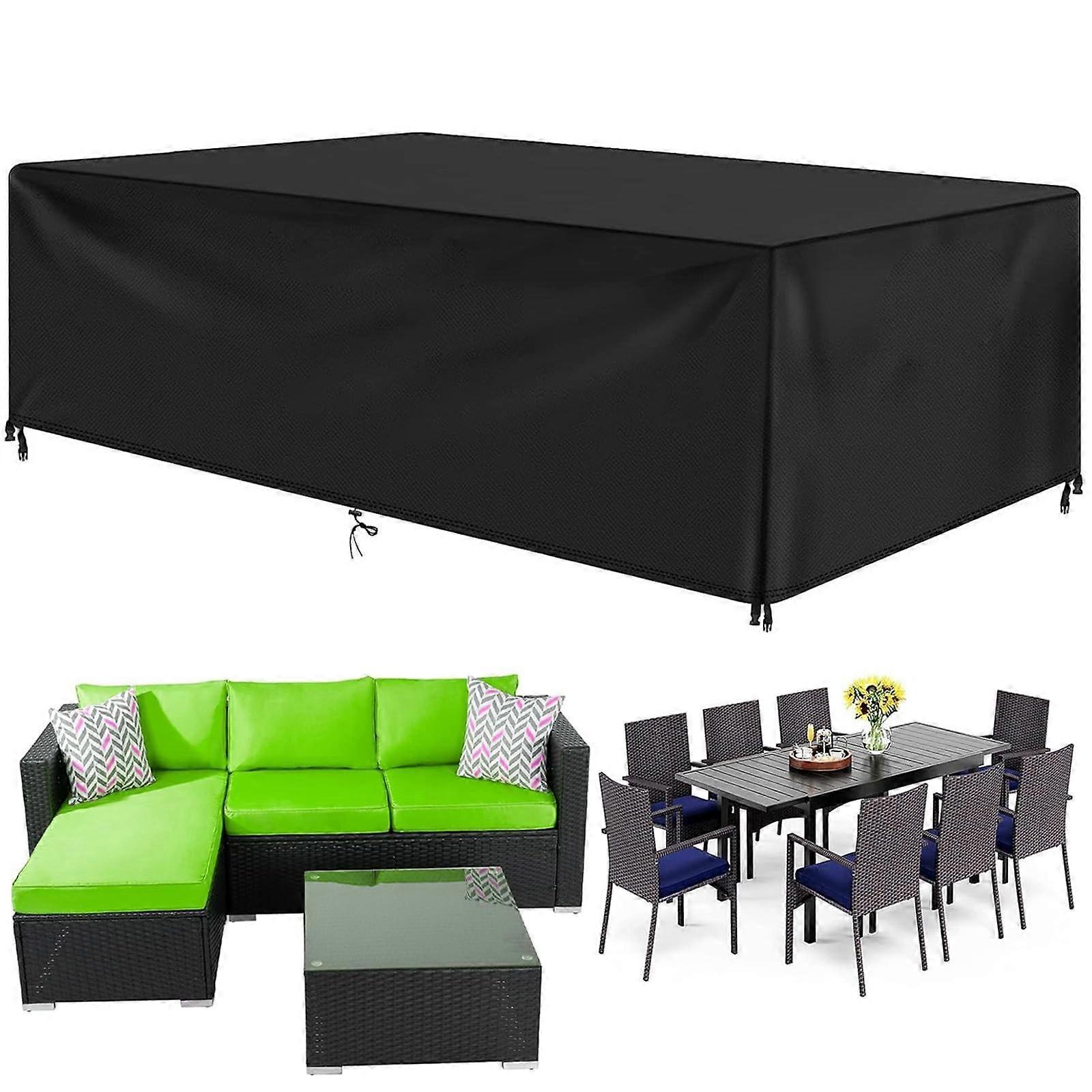Cover for rattan garden faux furniture, waterproof, UV protection, 45 x 40 x 40 cm, square/rectangular shape