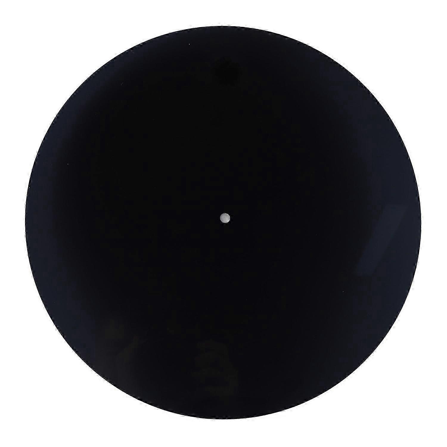 Acrylic Turntable Mat Reduce Noise Improved Sound Quality Anti Static Slipmat for LP Records 12in Bl