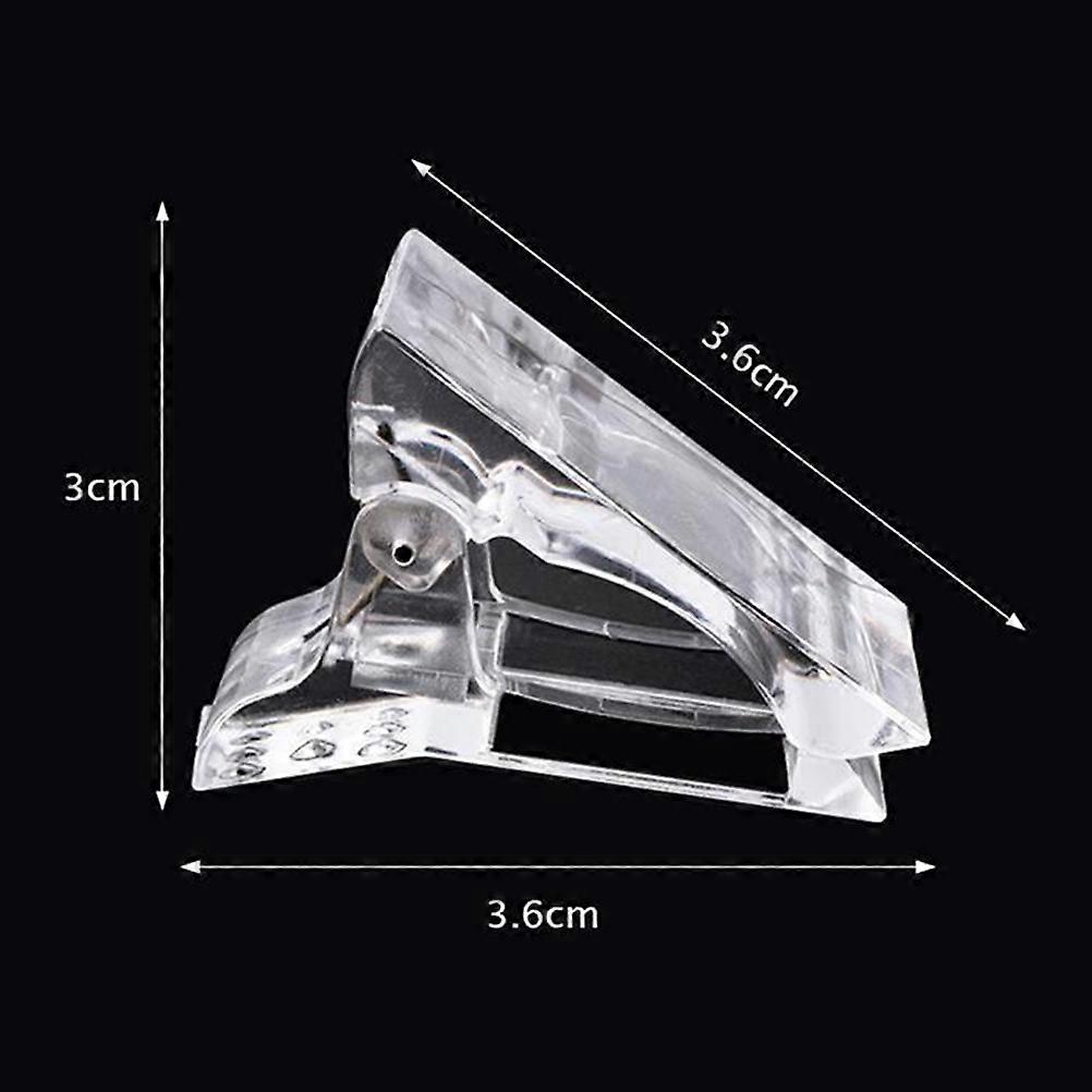 5Pcs Nail Tips Clips for Quick Building Gel Nail Forms Nail Tips Clips for Fingernail Extension UV Builder Clamps Manicure Nail Art Tool