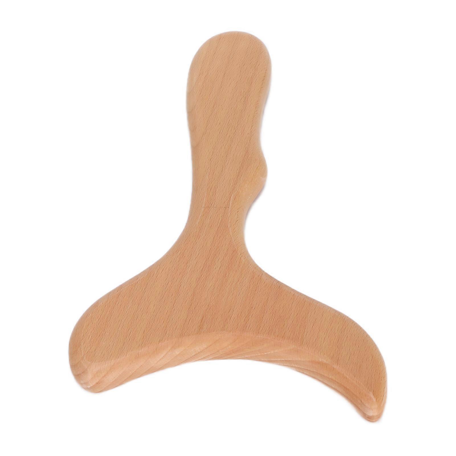 Wooden Scraping Board Stimulating Lymphatic Clearing Cellulite Beauty Dredge Board