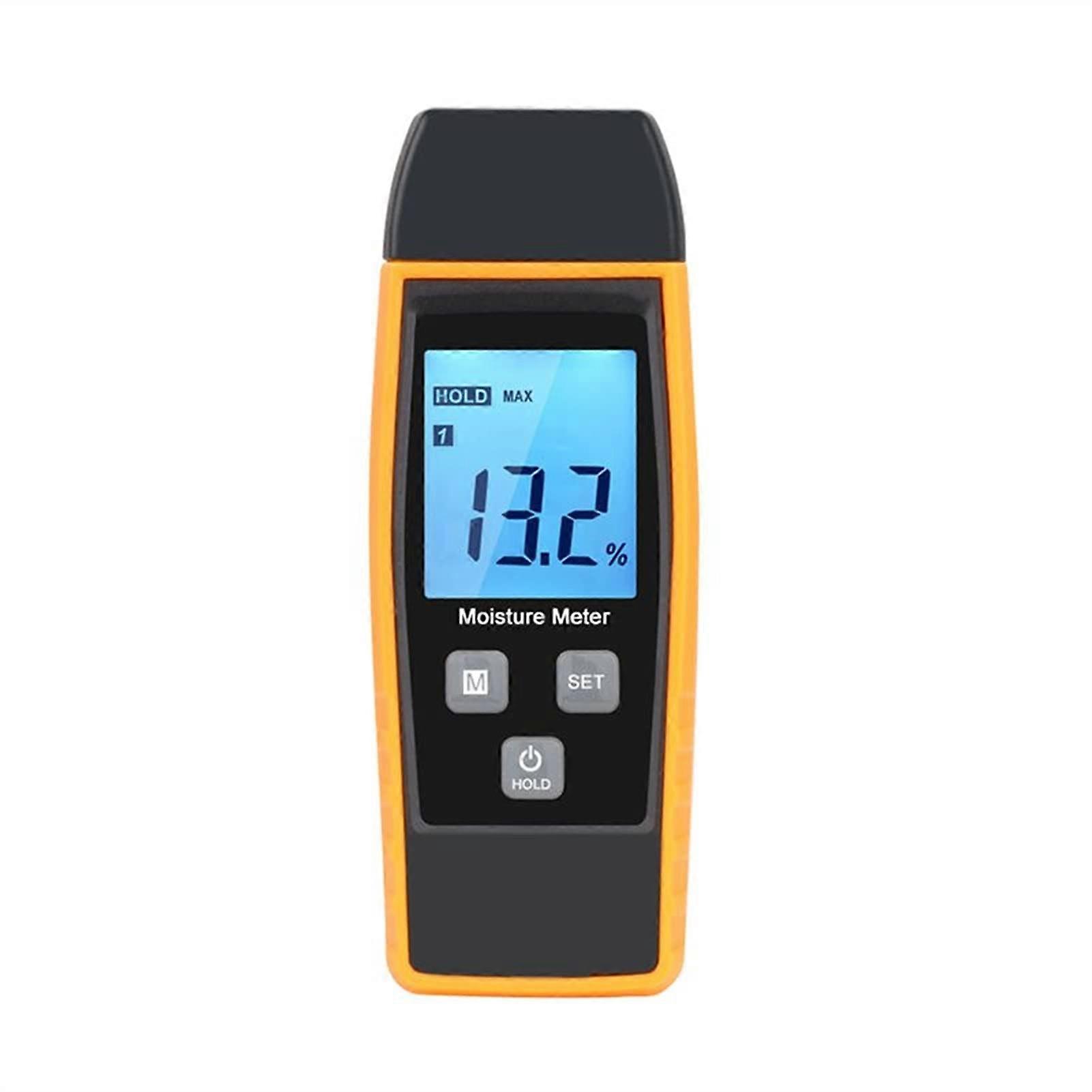 LCD Digital Wood Moisture Meter 080% Cement Mortar Moisture Tester Timber Moisture Detector