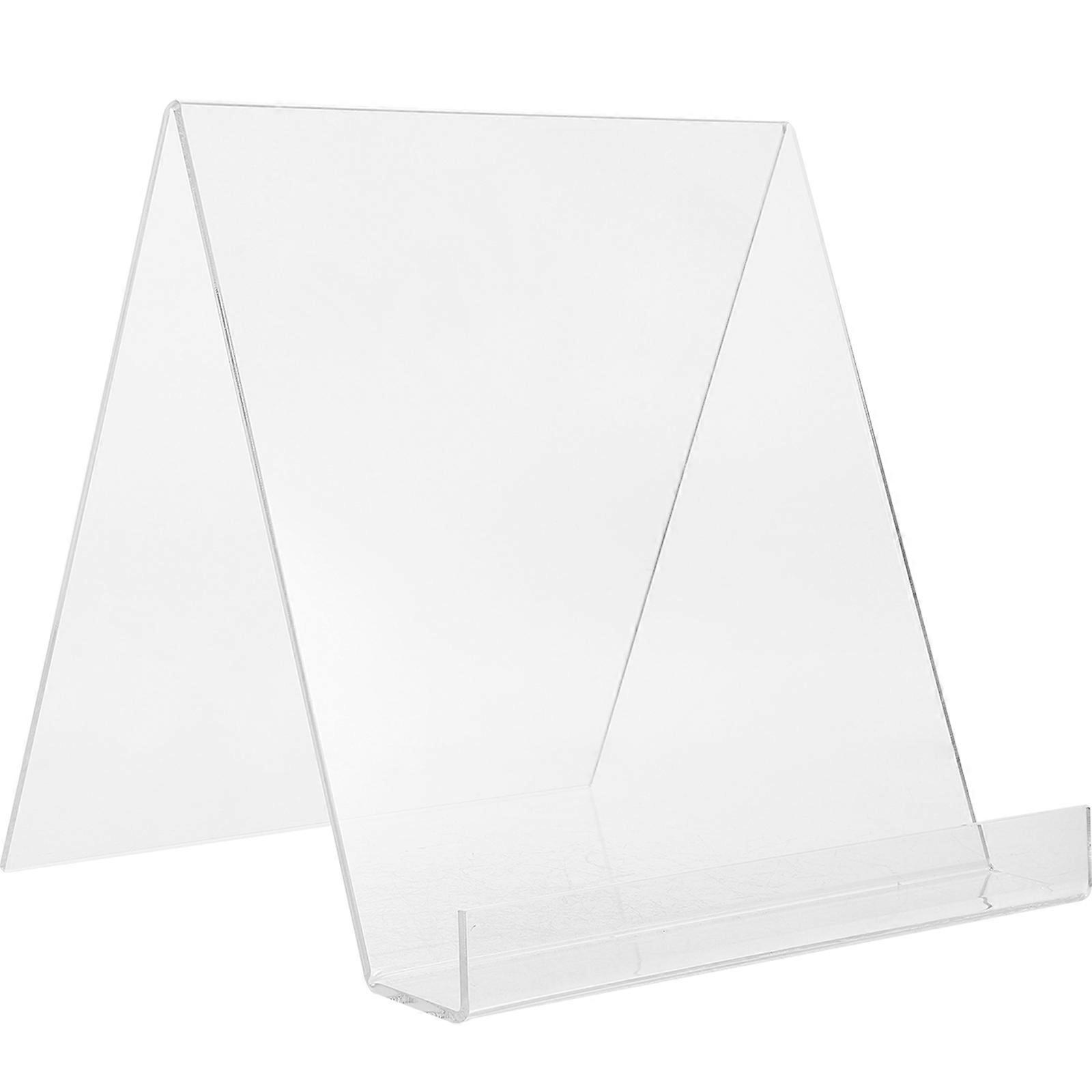 Desktop Tablet Stand Back Acrylic Book Stand Transparent School Business 21.00X20.00X21.00cm 1Pack