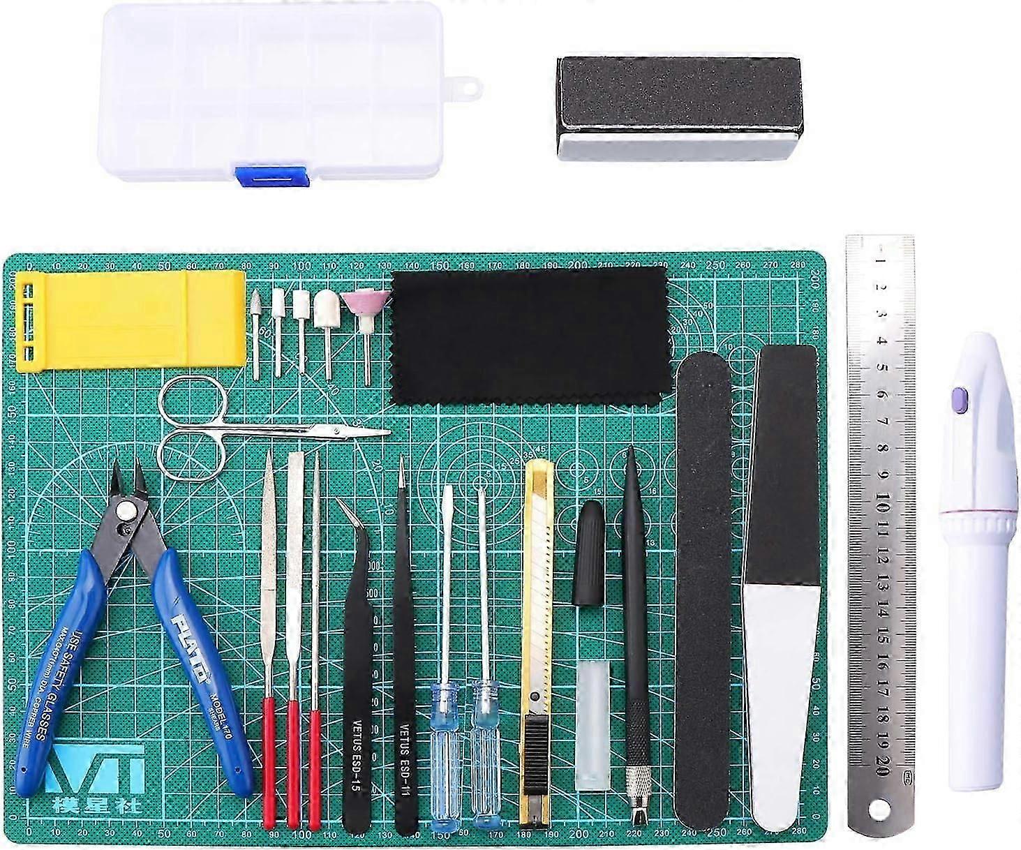 26PCS Modeling Tools ,Gundam Modeler Basic Tools Craft Set,Bandai Hobby for Car Model Assemble Kit
