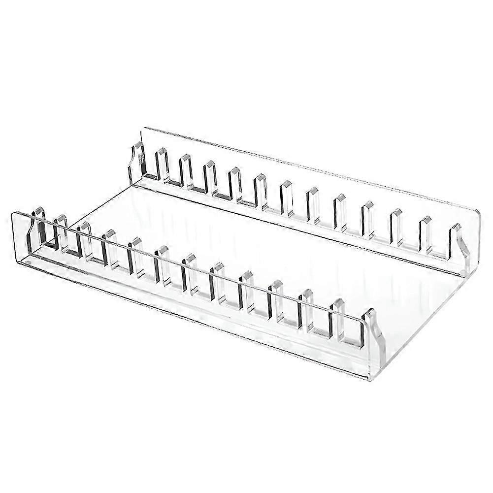 Transparent Game Disc Storage Rack - Organizer for CDs, DVDs, & Blu-rays - Space-Saving Solution for Entertainment Collection