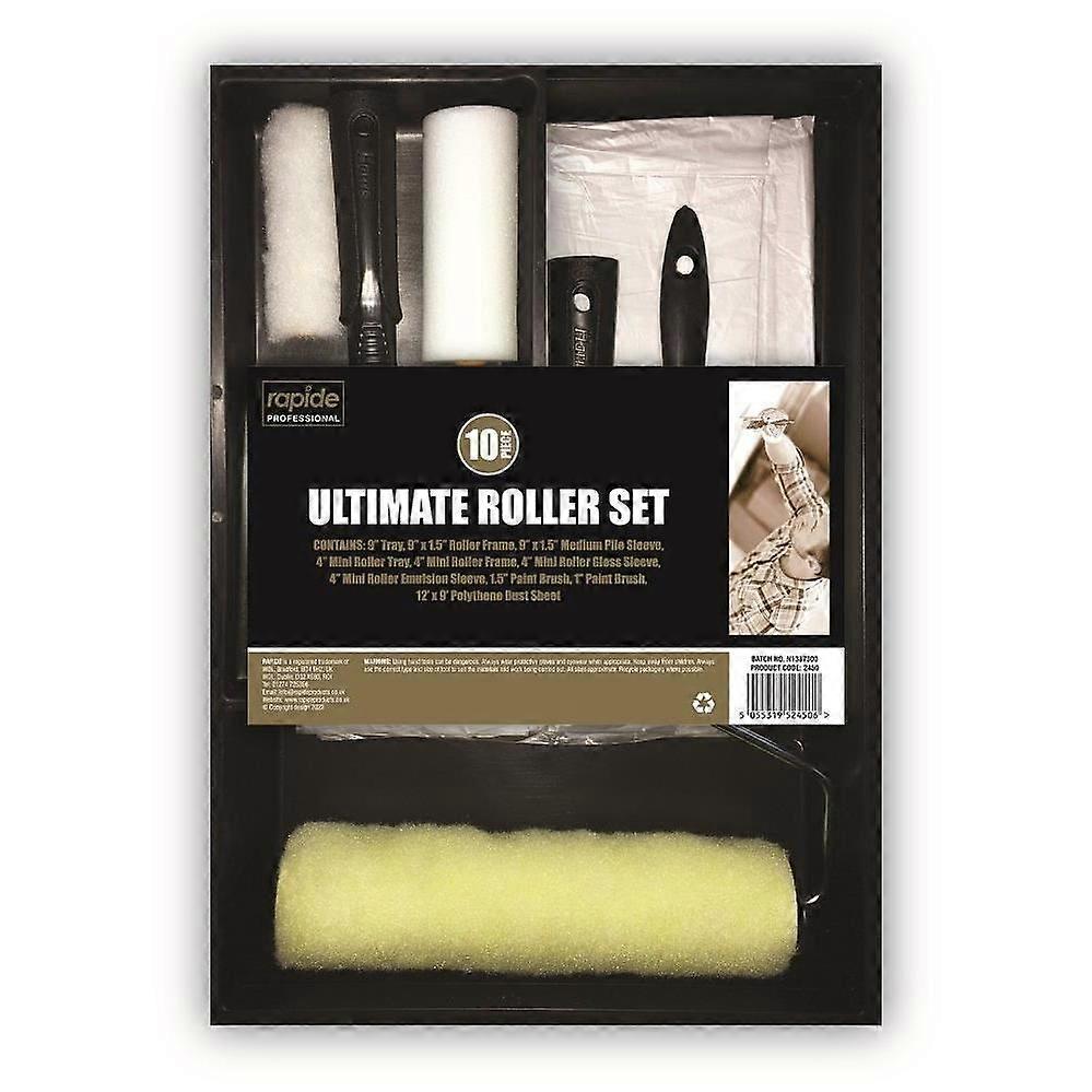 Pro Paint Roller Set - 10PC, for Home and Office Use