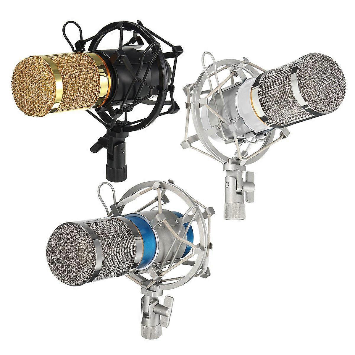 800 Pro Dynamic Condenser Microphone Mic Sound Audio Studio Recording with Shock Absorber Mount