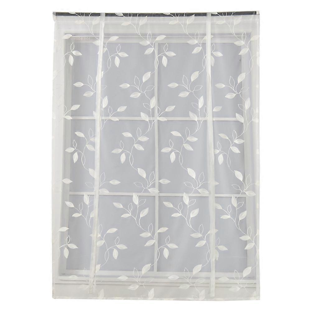 Short Sheer Curtains with Elegant Embroidery for Window Use Made of Polyester in Assorted Colors 120x120cm