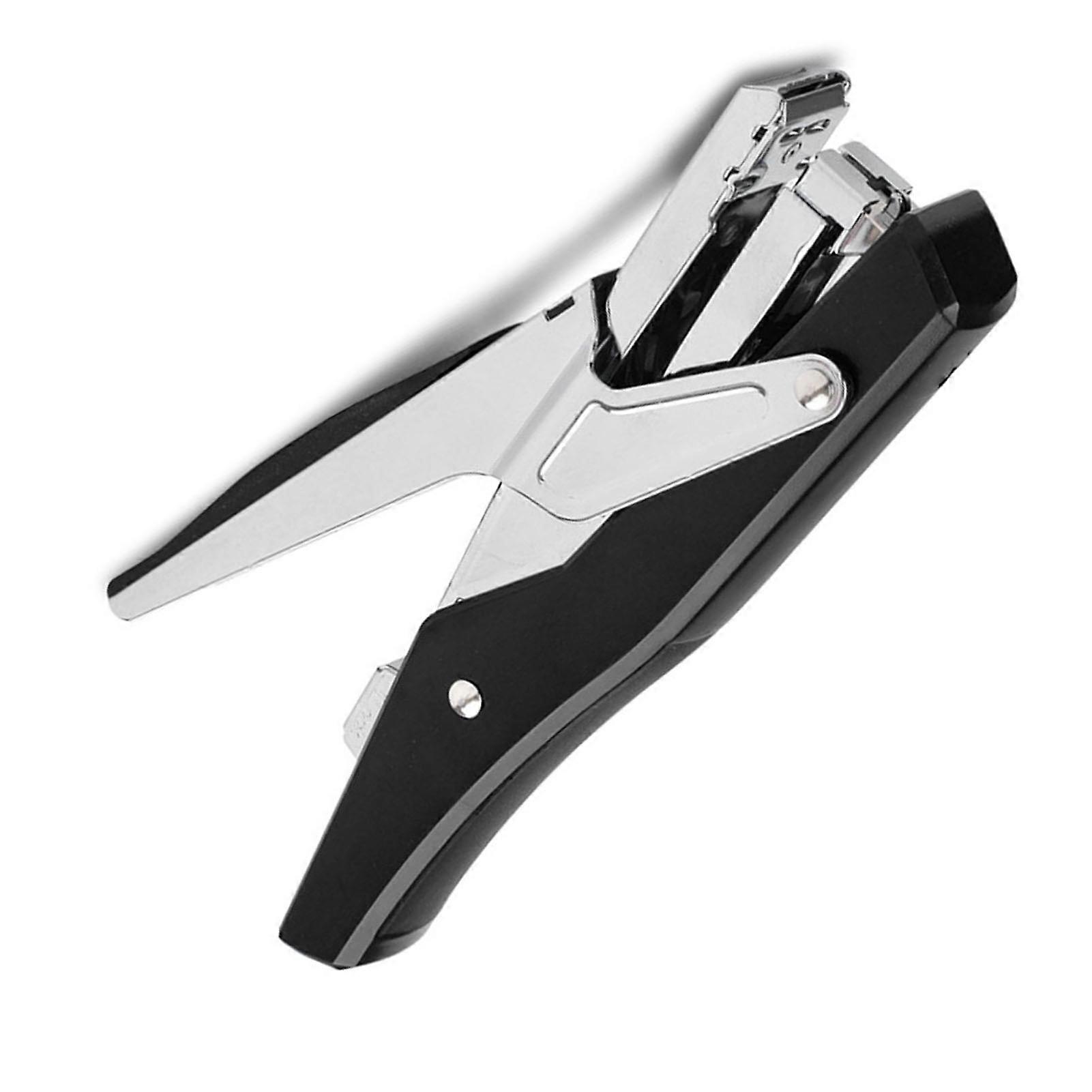 Handheld Stapler Effort Saving Portable Versatile Desktop Plier Stapler Fort Home School Office Black