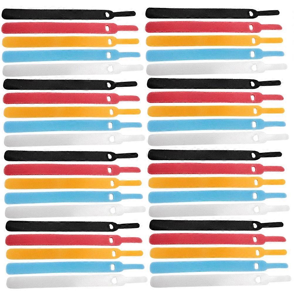 Cable Ties Sticker Self-Adhesive Power Cord Bundle for Cable Organizing 100Pcs