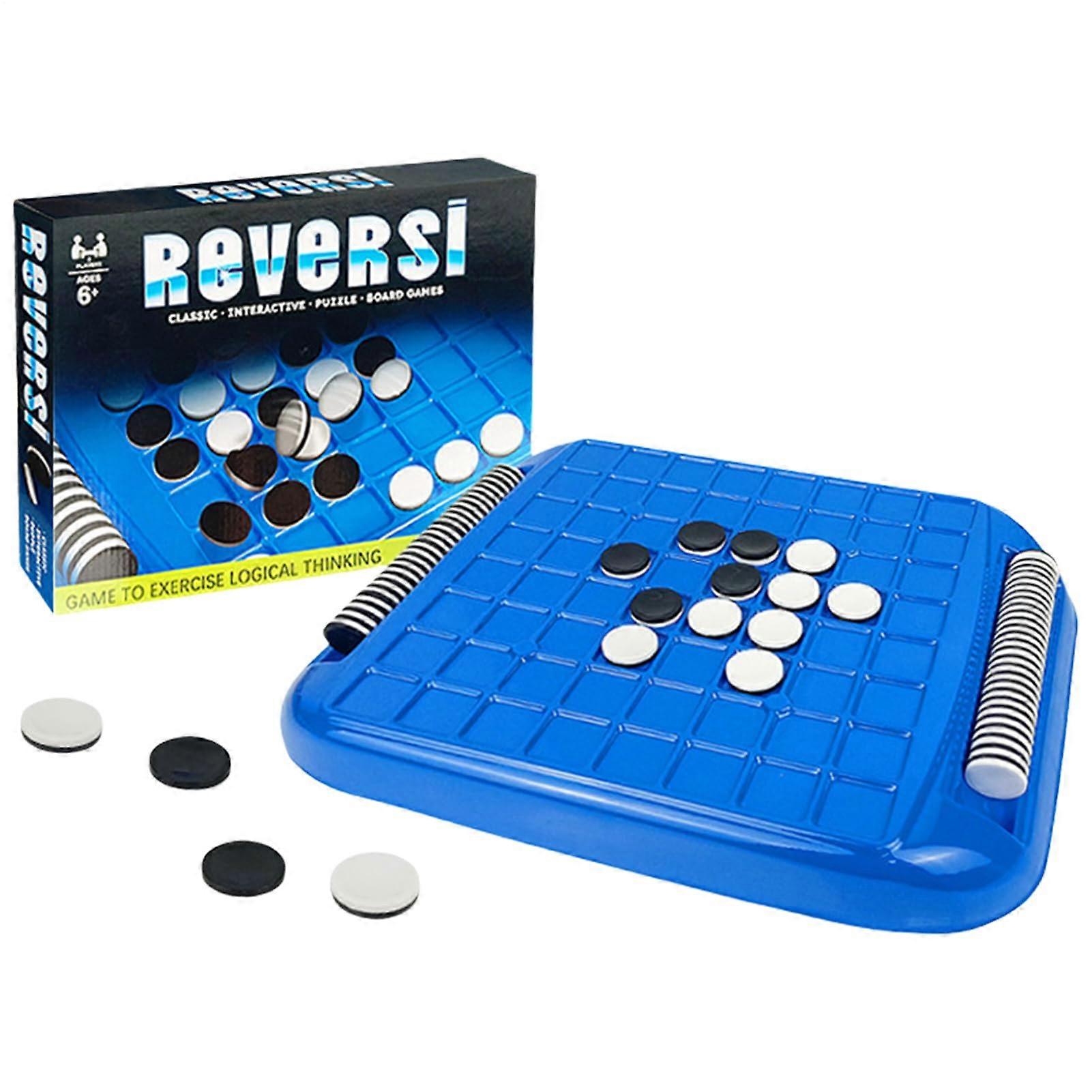 Reversi Chess Game ParentChild Strategy Board Tabletop Game Logical Thinking Brain Teaser 2 Player Travel Set