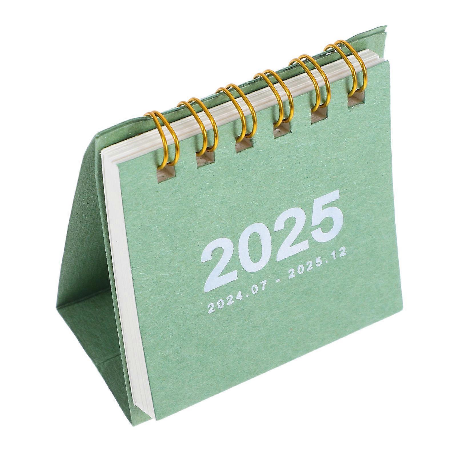 Spiral Desk Calendar for Office Home Use, Compact Desktop Calendar for Daily Planning and Organization, Creative Design