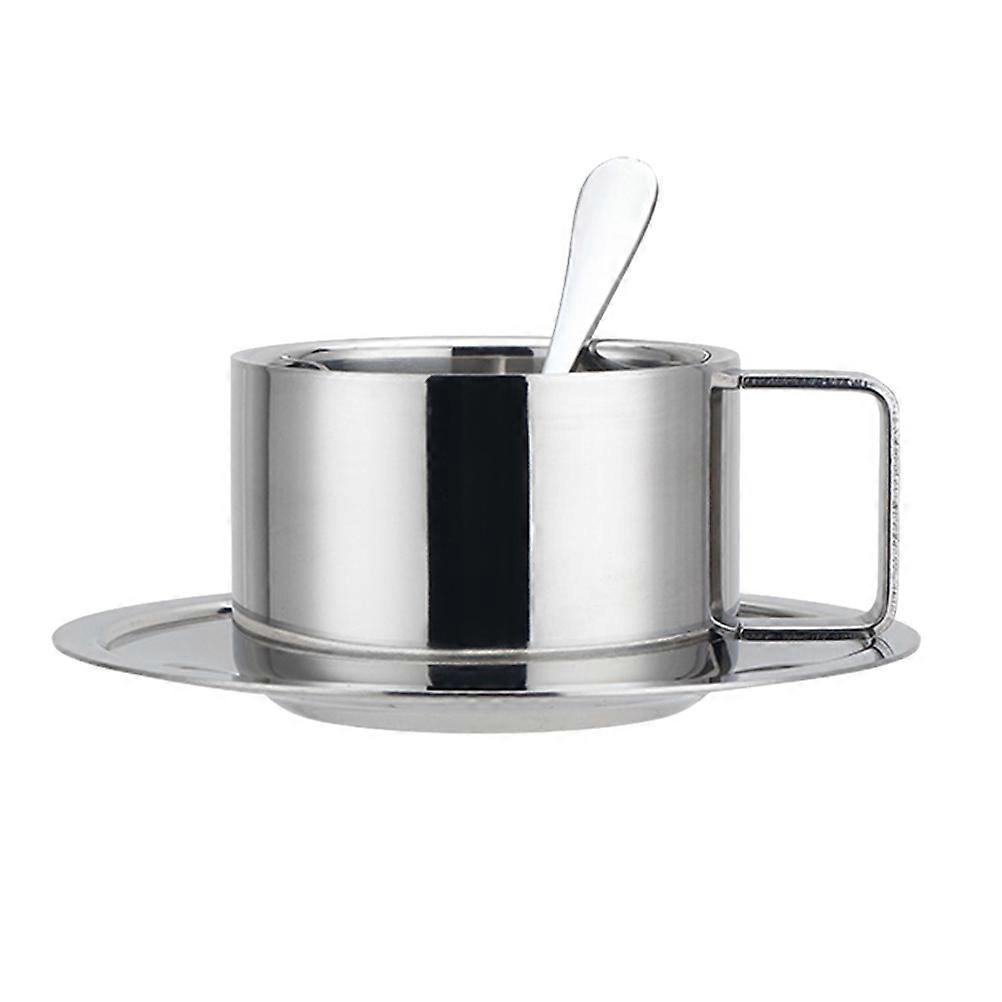 Reusable Coffee Cups Stainless Steel Double Insulated Cups Most Occasions 13.5X13.5X7CM 1 Set