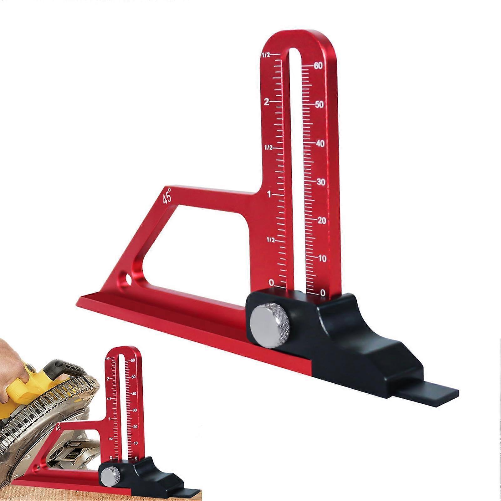 Table Measuring Table with Deep Table, Deep Measuring Instrument, Metric and Inch Scale for Measuring Instruments 'Wood Height, Instrumen
