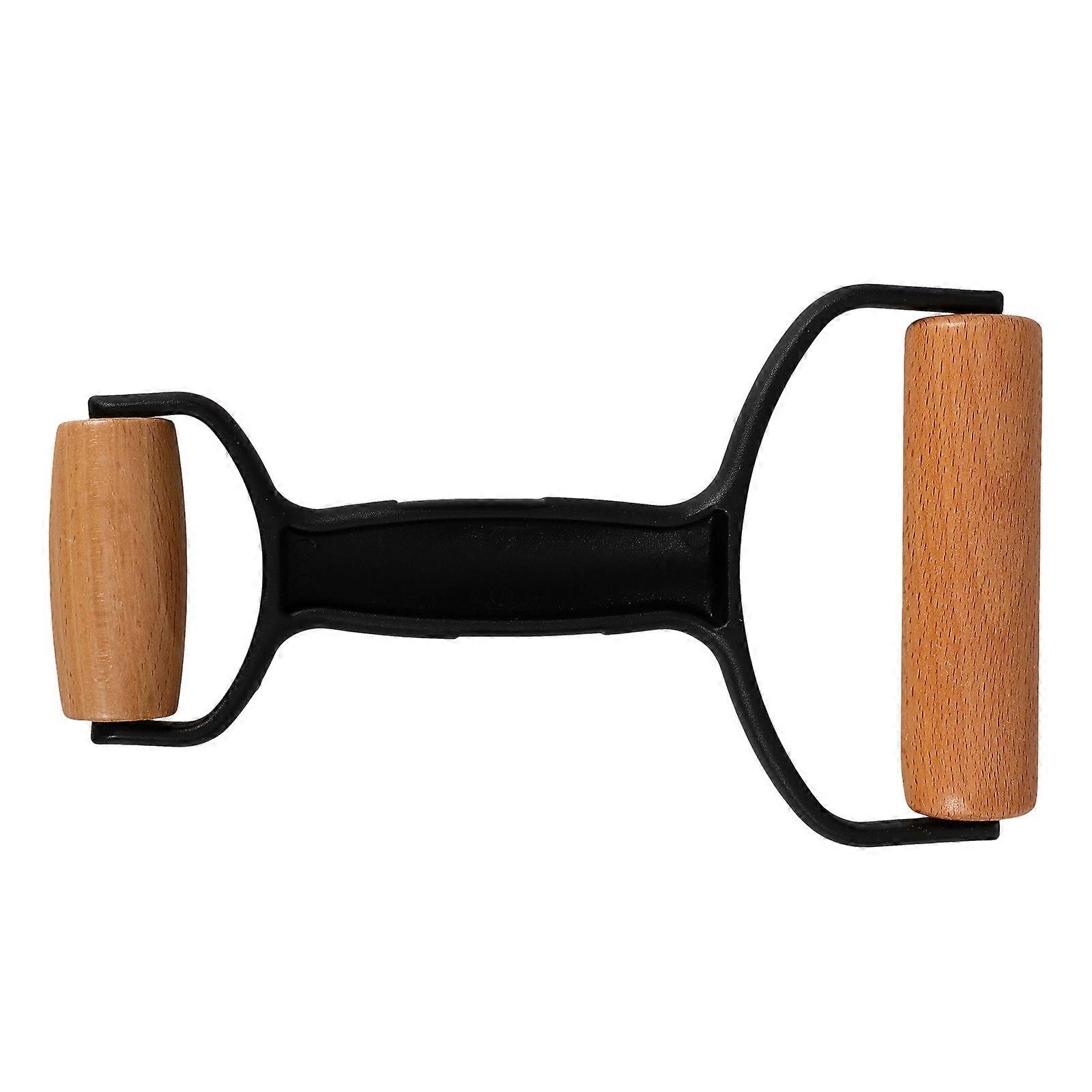 Adjustable Thickness Rolling Pin Solid Wood Handheld Pastry Roller For Kitchen Use 8.7×4.8×1.2in