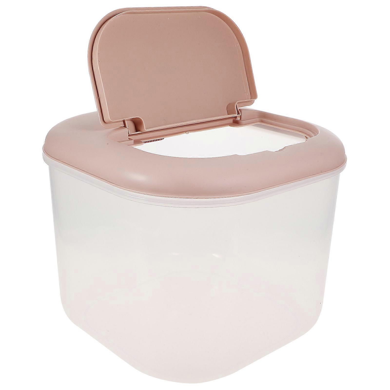 Pink Airtight Food Storage Container Set Made of PP and Silicone for Home with Transparent Design 10kg
