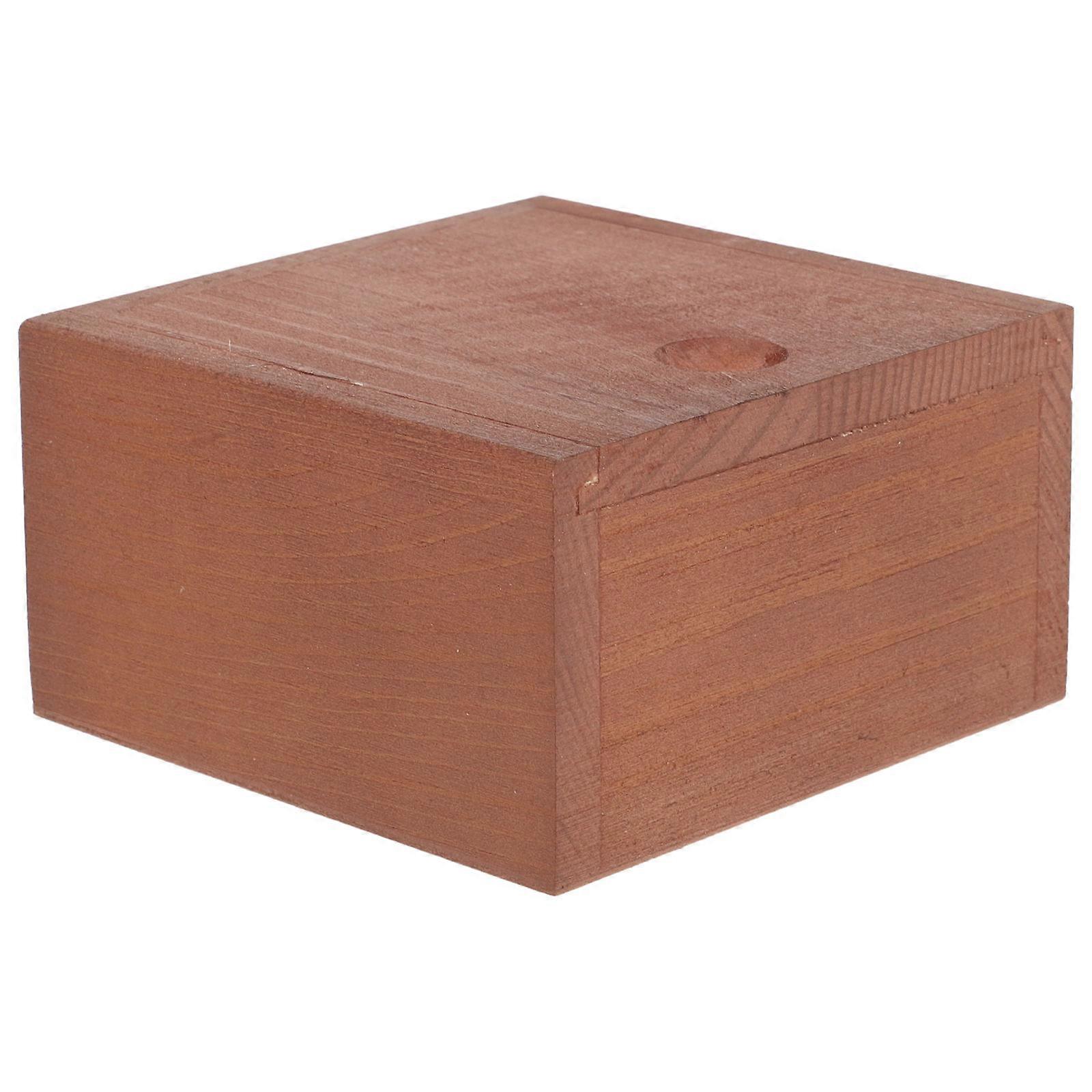 Wood Boxes For Storage Multi-Functional Protection Handmade Soap Container Rectangular Design Home Decor 3.5×3.5×2in 1Set