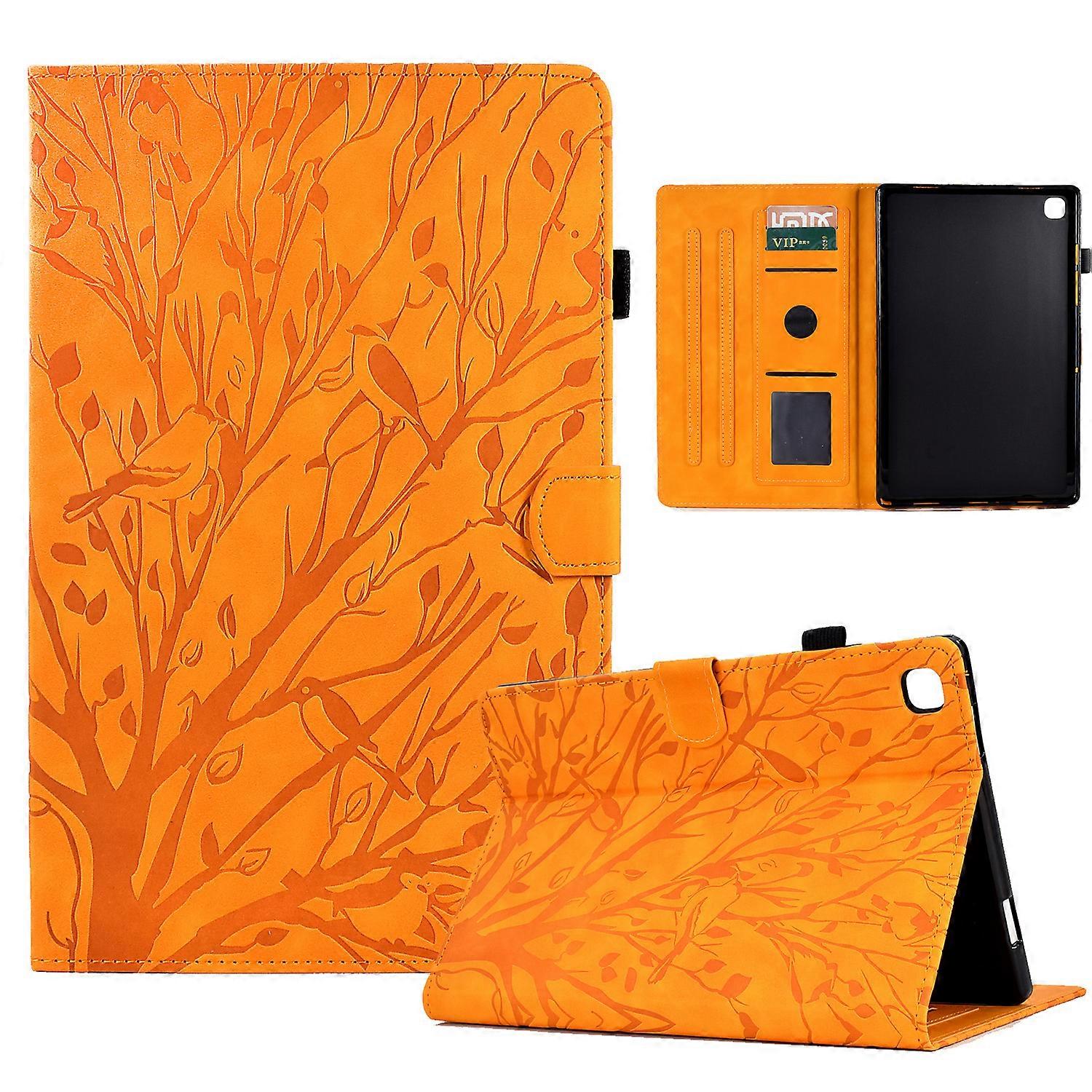 لجهاز iPad 10.2 (2021) (2020) (2019) iPad Air 10.5 بوصة (2019) Pro 10.5 بوصة (2017) غطاء جلدي مطبوع مع حامل بطاقة كاكي