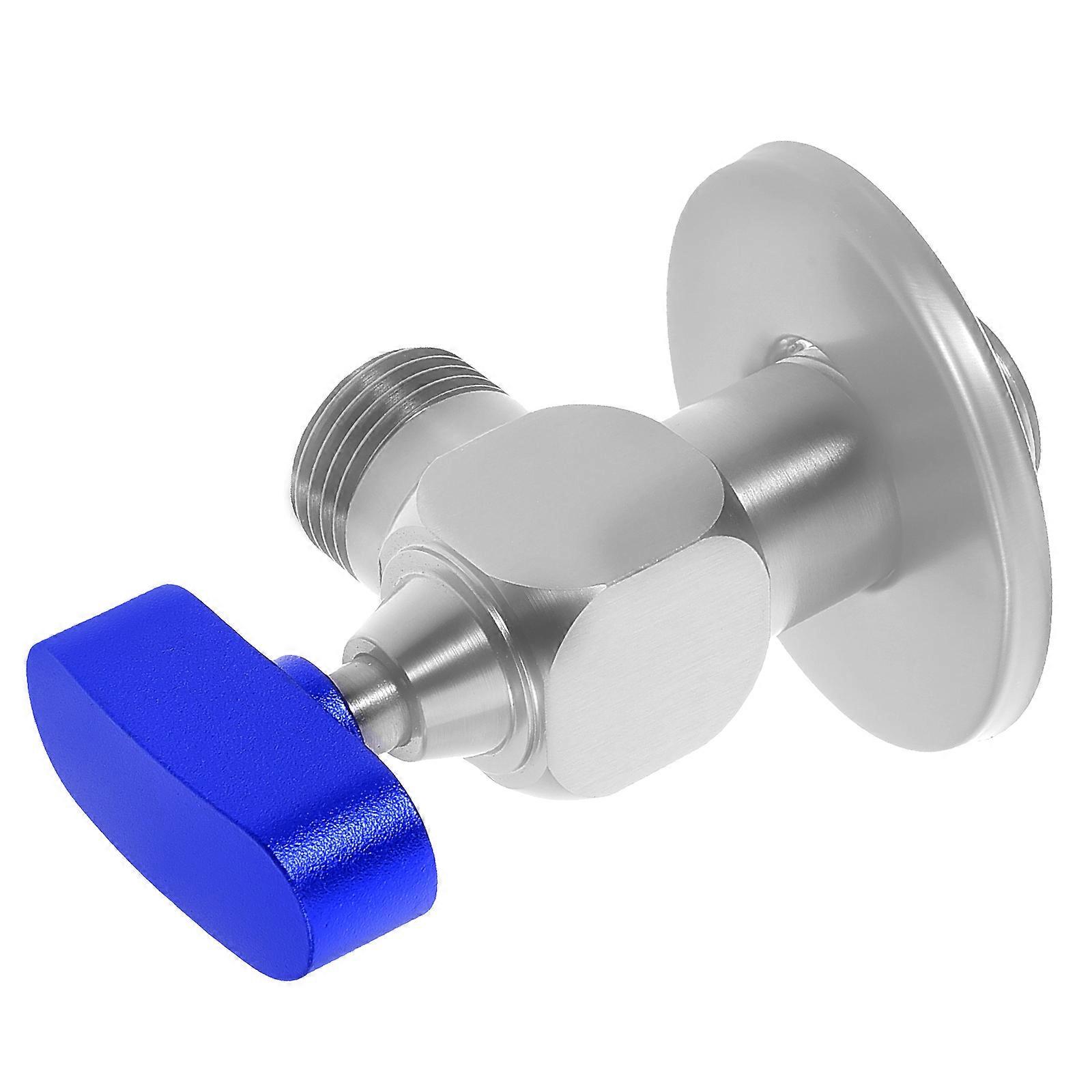 Home Bathroom High Precision Water Flow Control Valve 1 Set for Showerheads and Faucets Copper Angle Valve