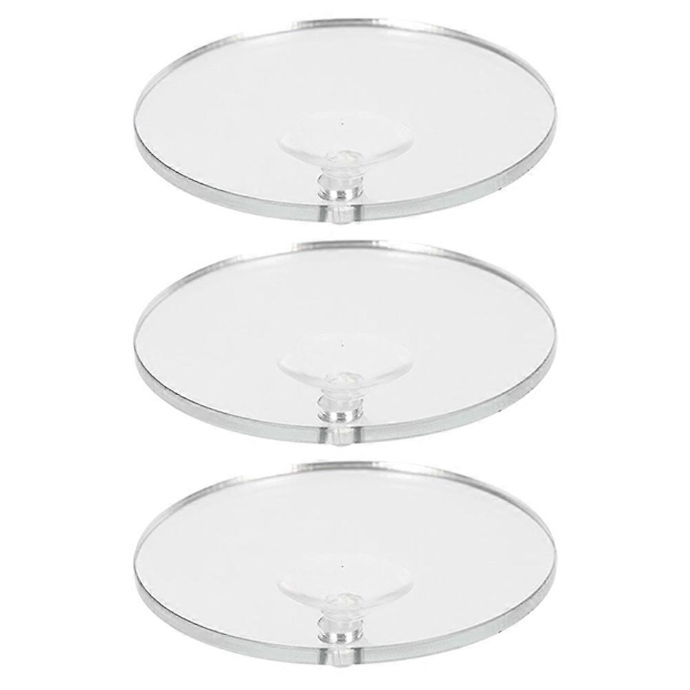 Betta Exercise Mirror 3Pcs Clear Acrylic Mirror For Betta Fish Enrichment Aquarium Use 5X5X0.5CM Pet Entertainment