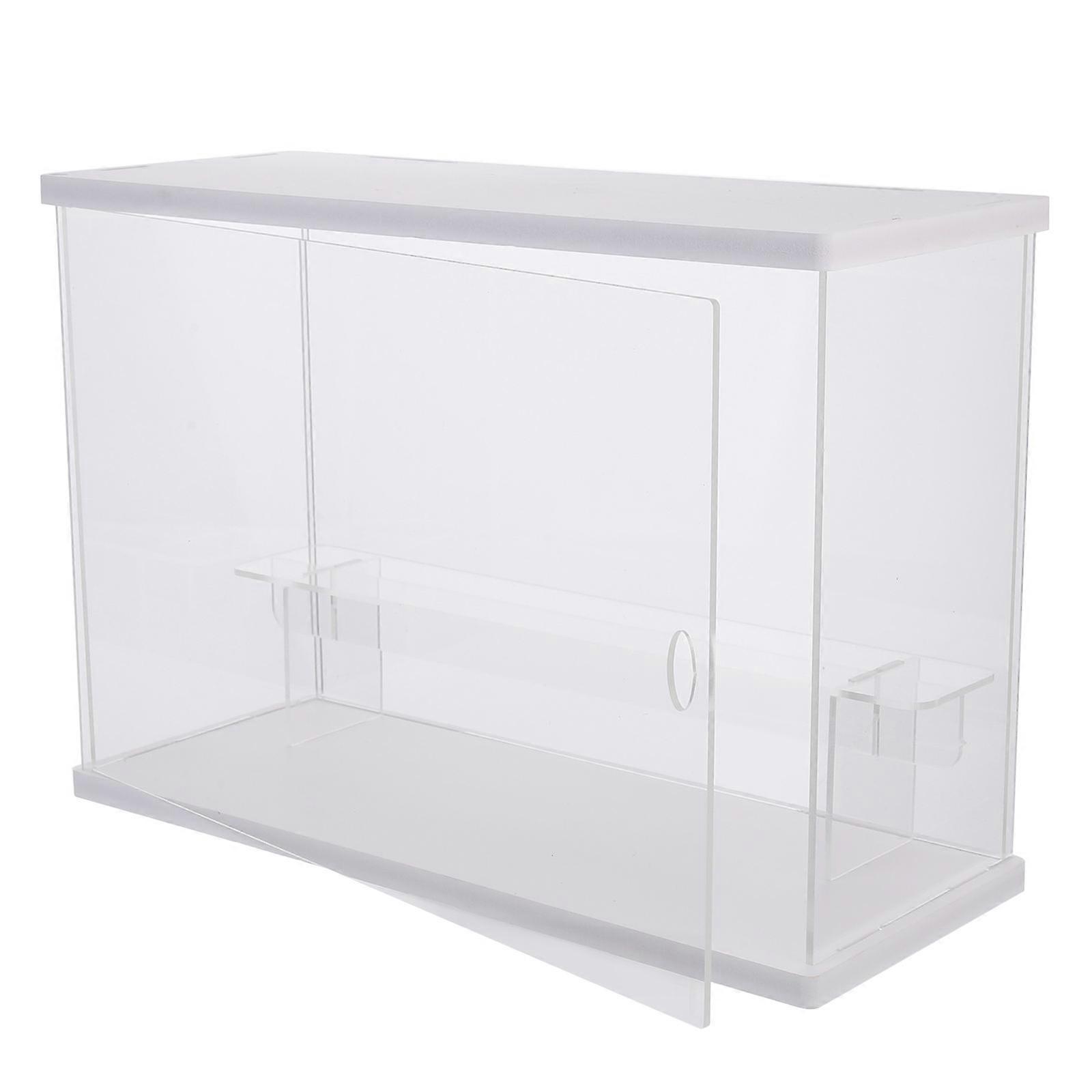 Acrylic Display Case with Easy Open Door Dustproof Storage Box for Figurines, Micro Landscapes & Collectibles Stand for Home Decor & Art Organizer