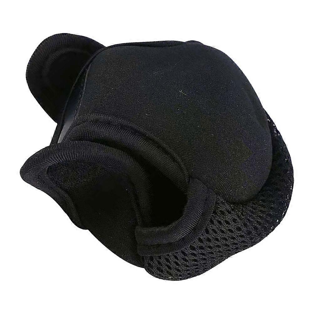 Portable Fishing Reel Protector with Waterproof Nylon Material for Outdoor Use Black Small Size Lightweight