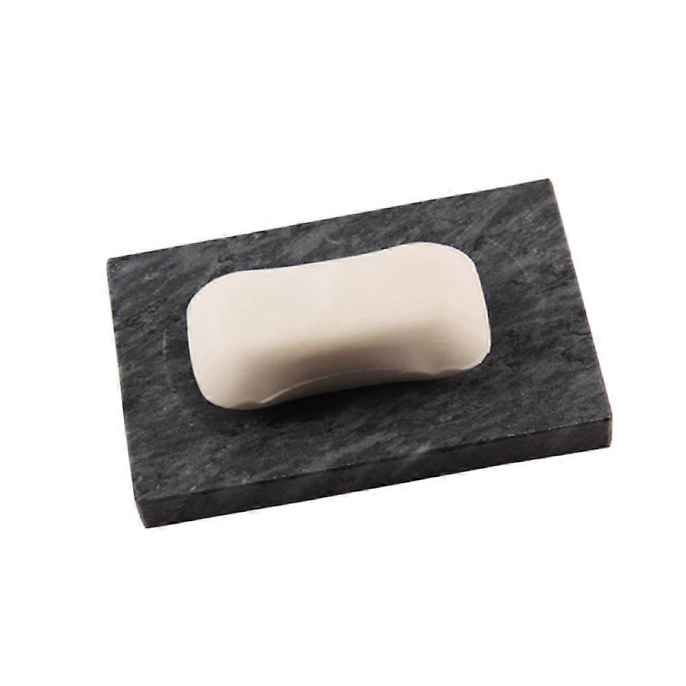 Marble Soap Dish with Creative Design for Storing Soap in Bathroom Grey