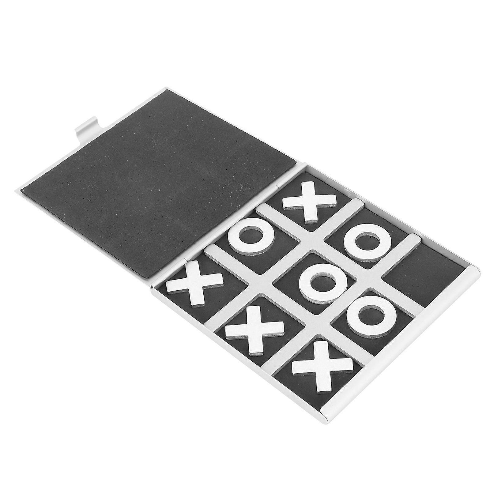 Aluminum Chess Set – Compact Travel Game for Family Fun & Strategic Thinking Development