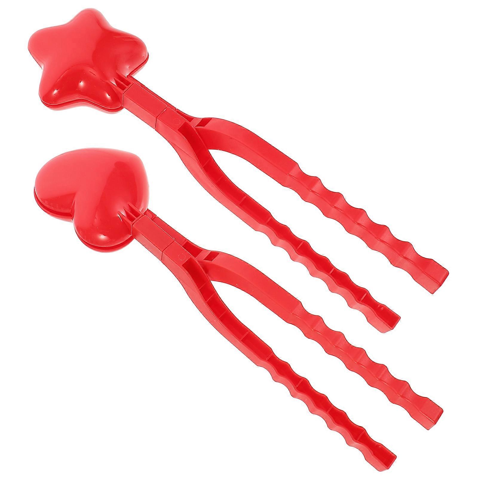 2 Pack Outdoor Clip Mold for Heart Shaped Mold for Quick, Mess Free Use, Keeps Hands Warm and Clean
