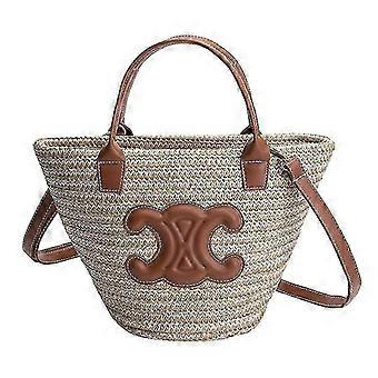 2025 Shao Ladies Straw Tote Bag, Saco de praia das senhoras, Rattan Bag Oversized Beach Bag, Khali