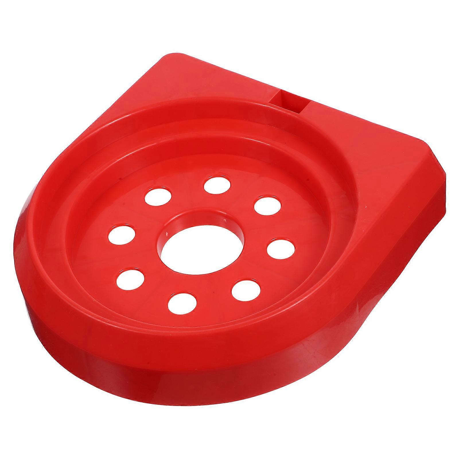 Red Fire Extinguisher Bracket Wall Mount ABS Durable Holder for Support Use Compact .5 x 4.5 x 3.5 Inches