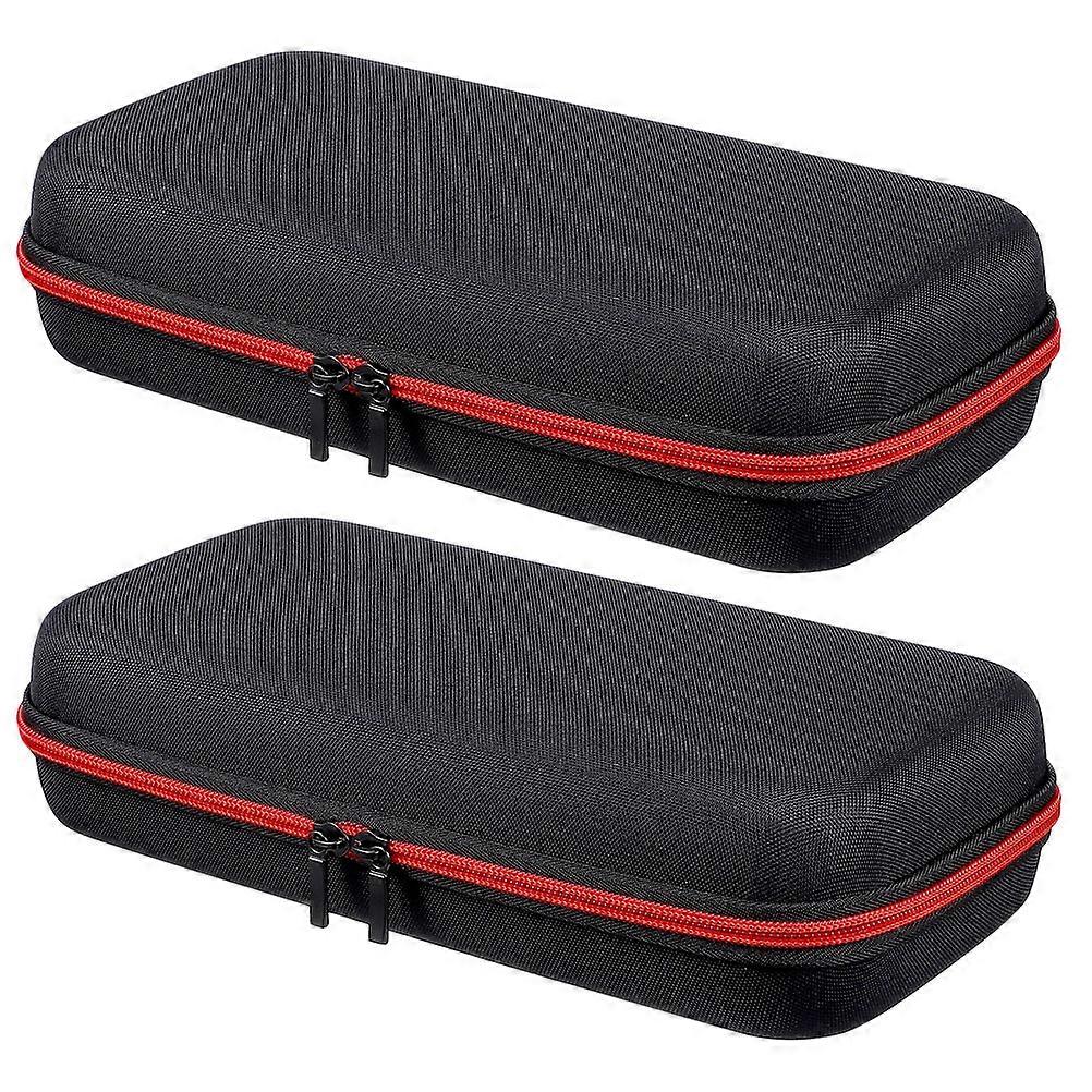Wireless Microphone Storage Bag (2 Pcs)   Portable Gig Bag for Travel, Fits Handheld Mics, Eva Case for Carrying and Protection