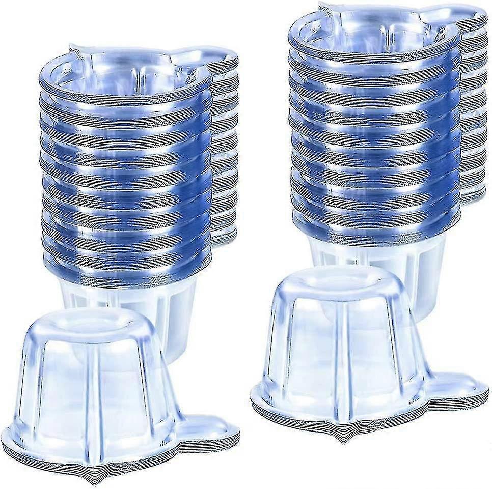 医療ラボテスト用ディスポーザブルプラスチック製尿収集カップ 40ml - 臨床および実験室用滅菌アッセイカップ 200 パック