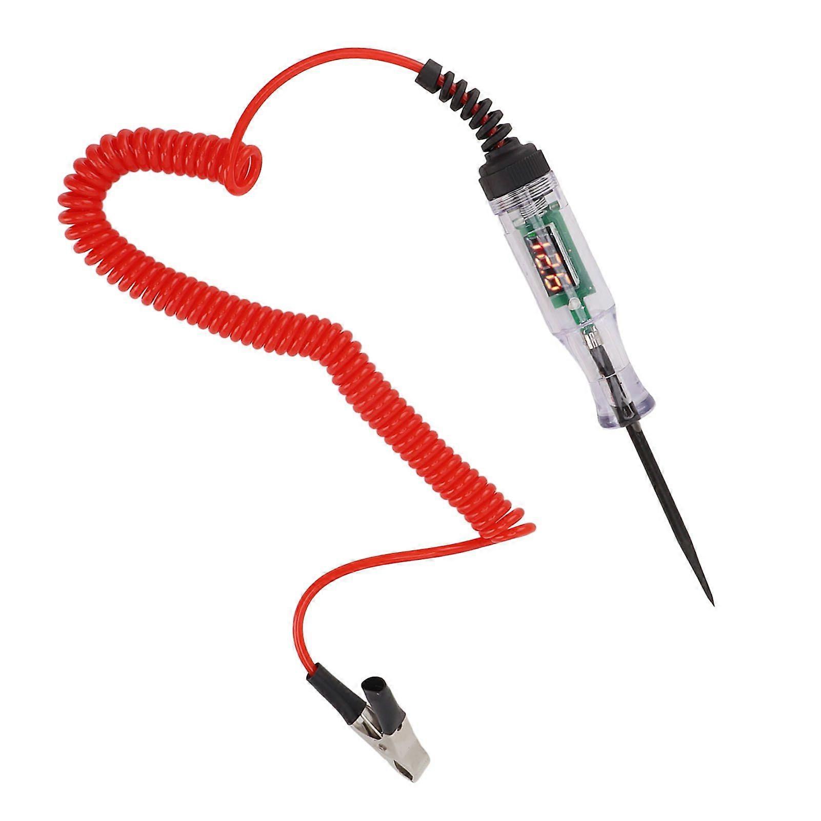 automotive circuit tester 6-48v digital lcd display for cars suvs trucks