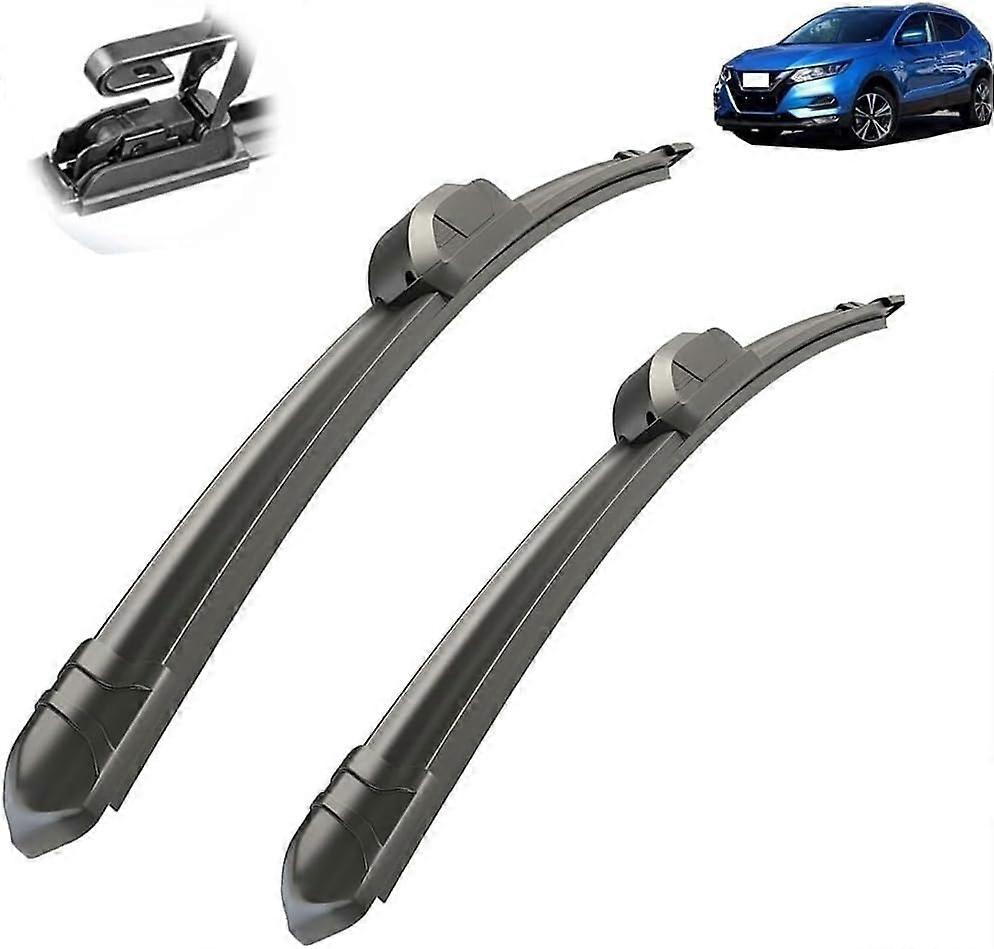 Wiper Blades For Nissan Qashqai J11 2013-2020 Replacement Front Wiper Blade Kit Aerodynamic Quiet Design