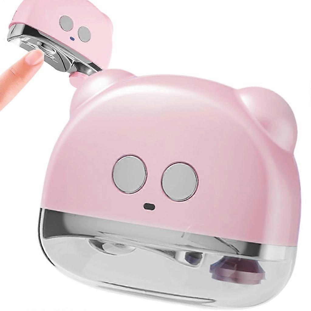 Electric Nail Clipper Automatic Portable USB Rechargeable for All Nail Sizes Ergonomic Design Compact Charging Case