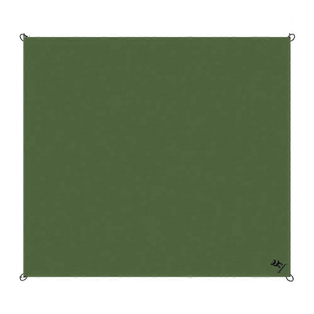 TKdaddy QUNATURE 600073 ポータブル アウトドア ピクニック ブランケット 210T ポリエステル タフタ グラウンド マット 4 本の杭と収納バッグ付き オリーブ グリーン