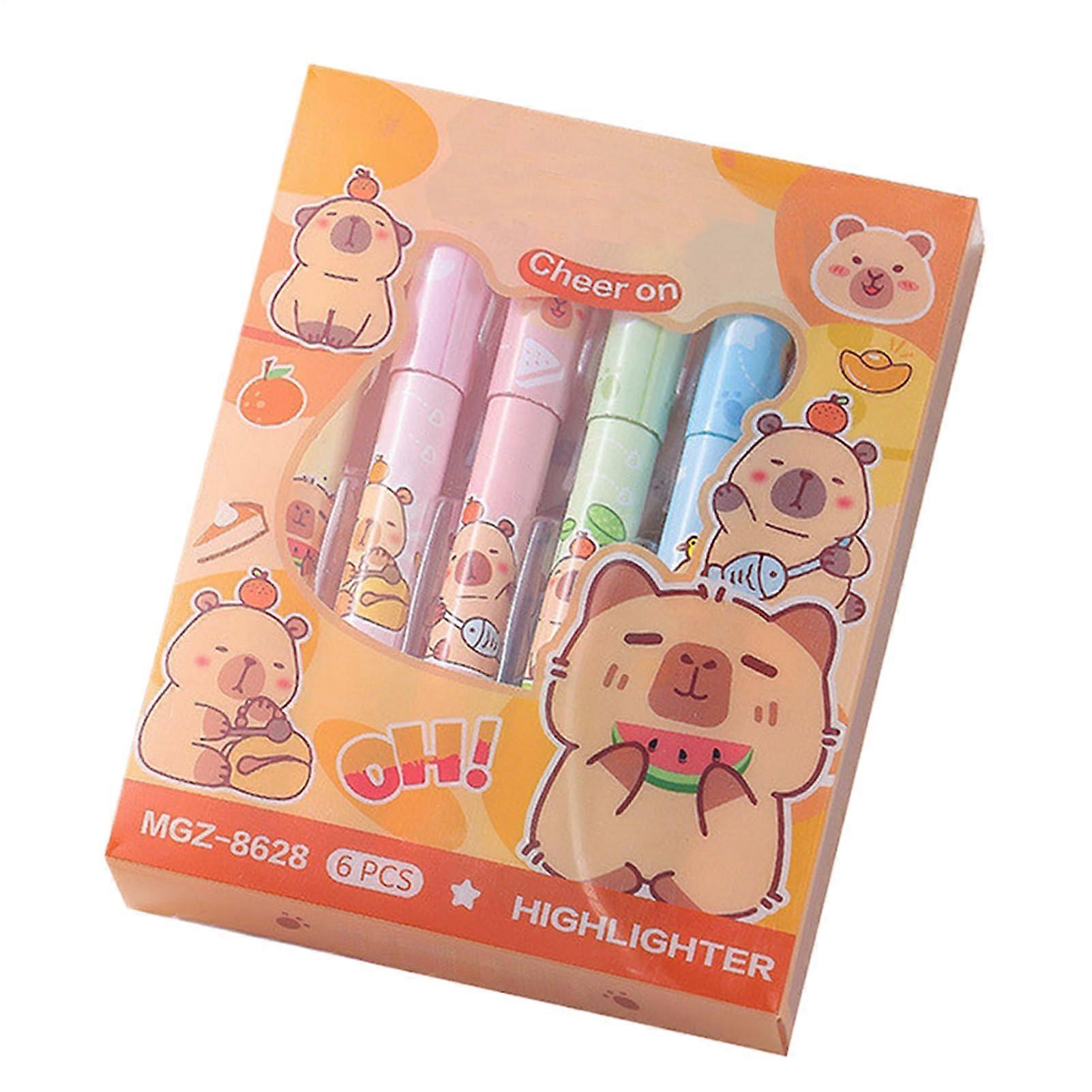 Kawaii Highlighter Pens Colorful Writing Tools Assorted Ink Set