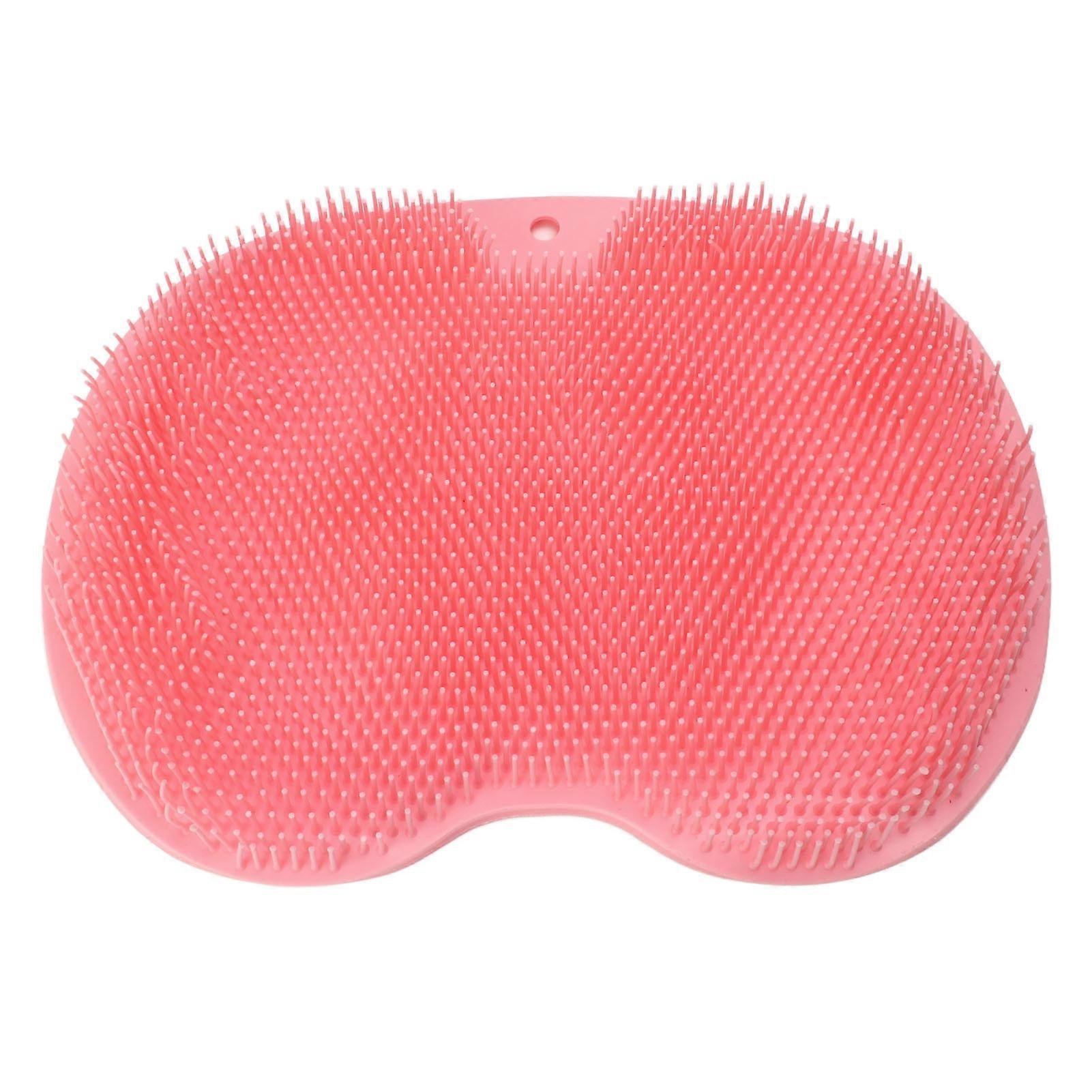 כרית עיסוי כף הרגל לאמבטיה TPE כרית שפשוף כף הרגל מחצלות לעיסוי כף הרגל הניתנות להרכבה על הקיר עם יניקה ורוד 