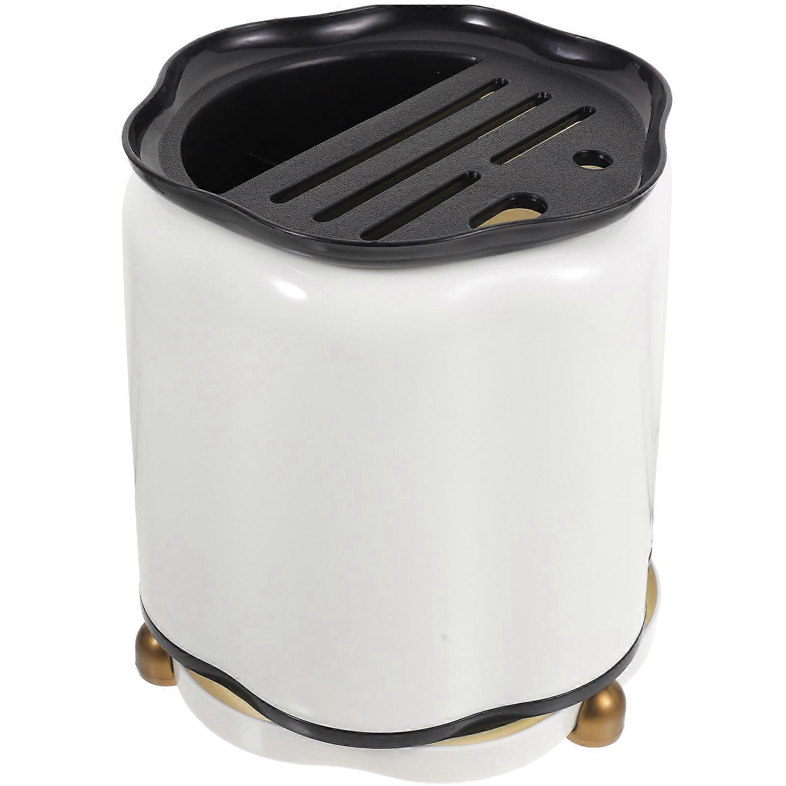 Organizer Storage For Kitchen Use 22x18.2cm White 360 Degree Rotatable 1Set