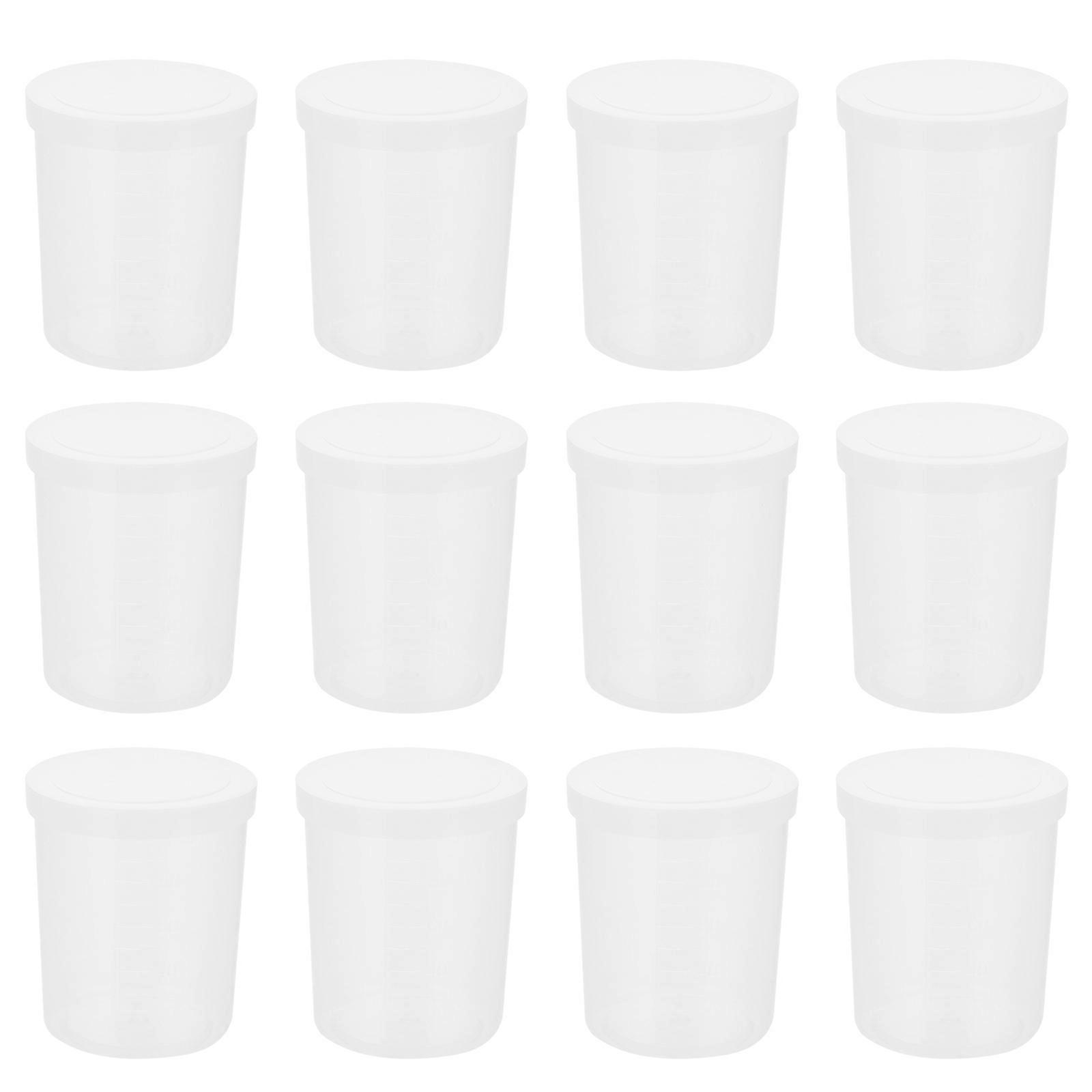 Plastic Sample Measuring Cups Transparent Cups for Storage 20Pcs