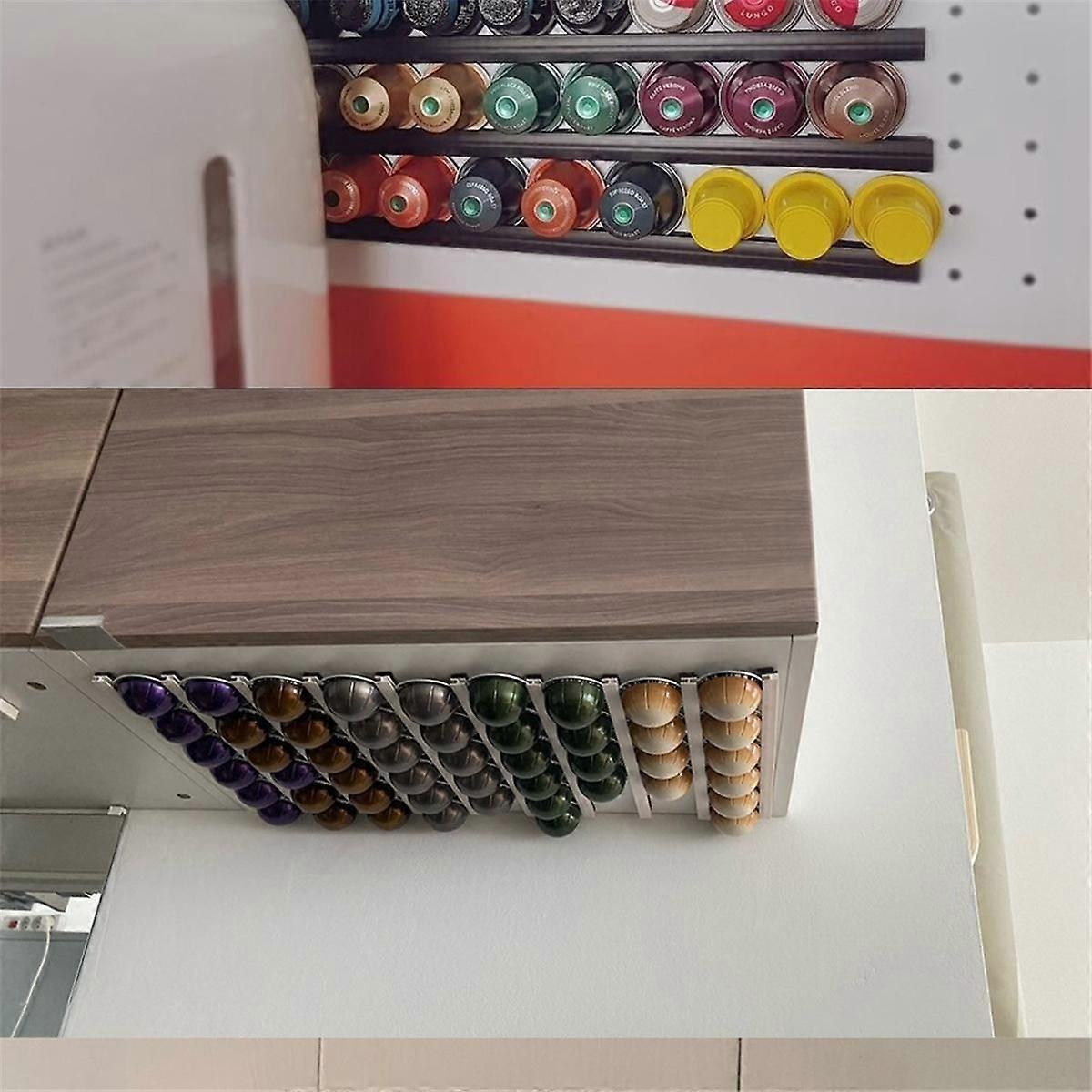 10 pezzi per il supporto della capsula del caffè per le cialde del caffè cialde del caffè scaffale scaffale per capsule di immagazzinaggio, B
