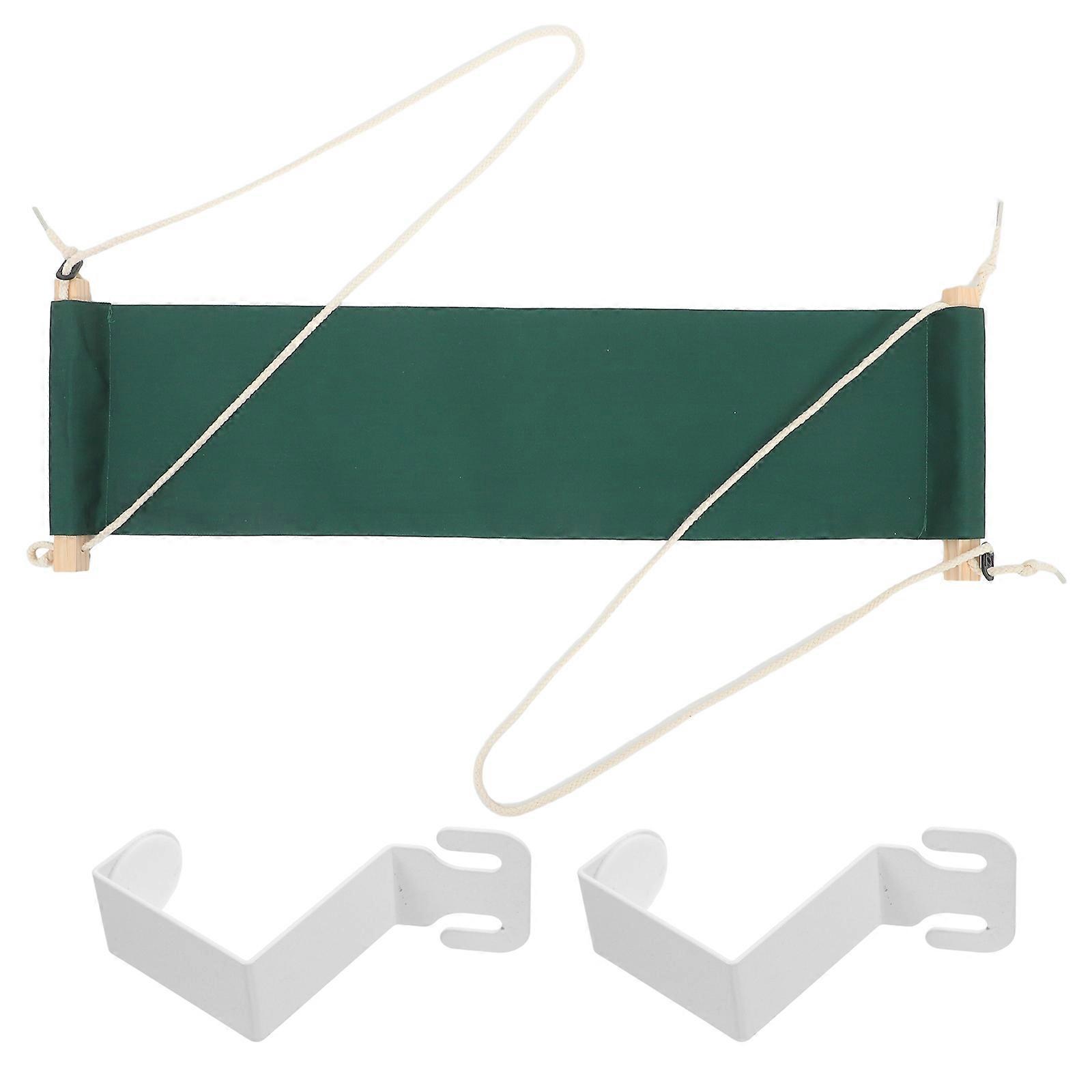 Adjustable Under Desk Foot Hammock for Comfortable Leg Support, Compact Hanging Footrest for Office Work and Study Spaces, Green