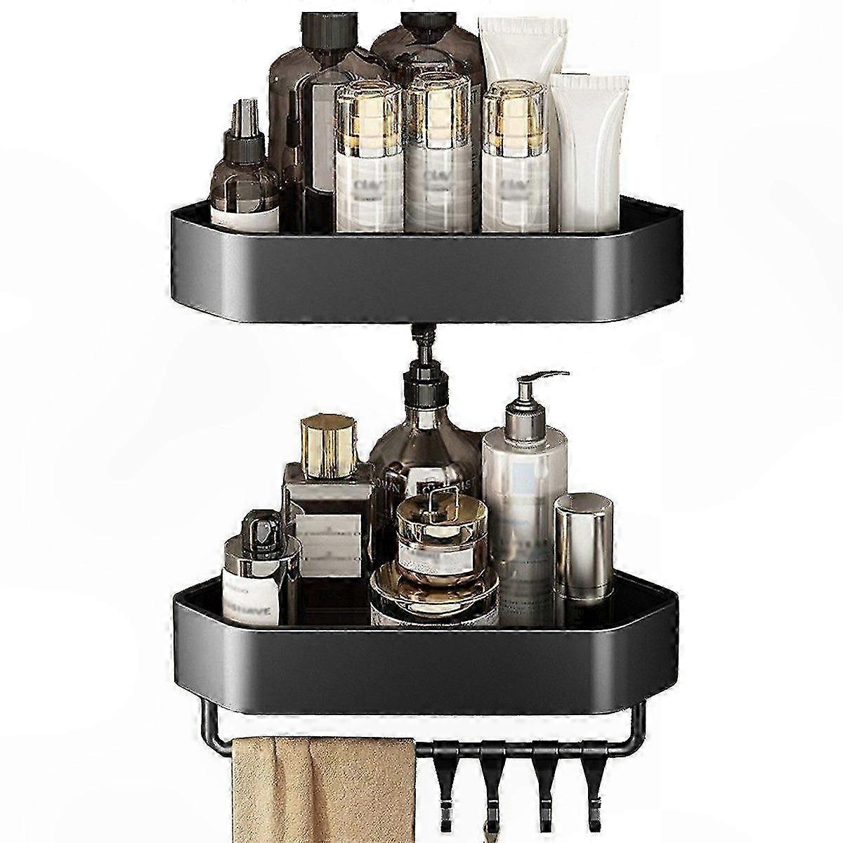 Adhesive Corner Shelf for Bathroom and Shower Storage Solutions